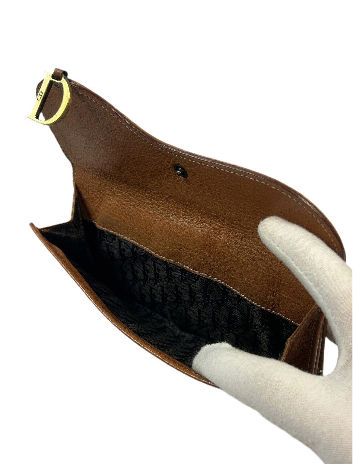Dior Dior Saddle Leather D Long Wallet Size ONE SIZE - 4 Thumbnail