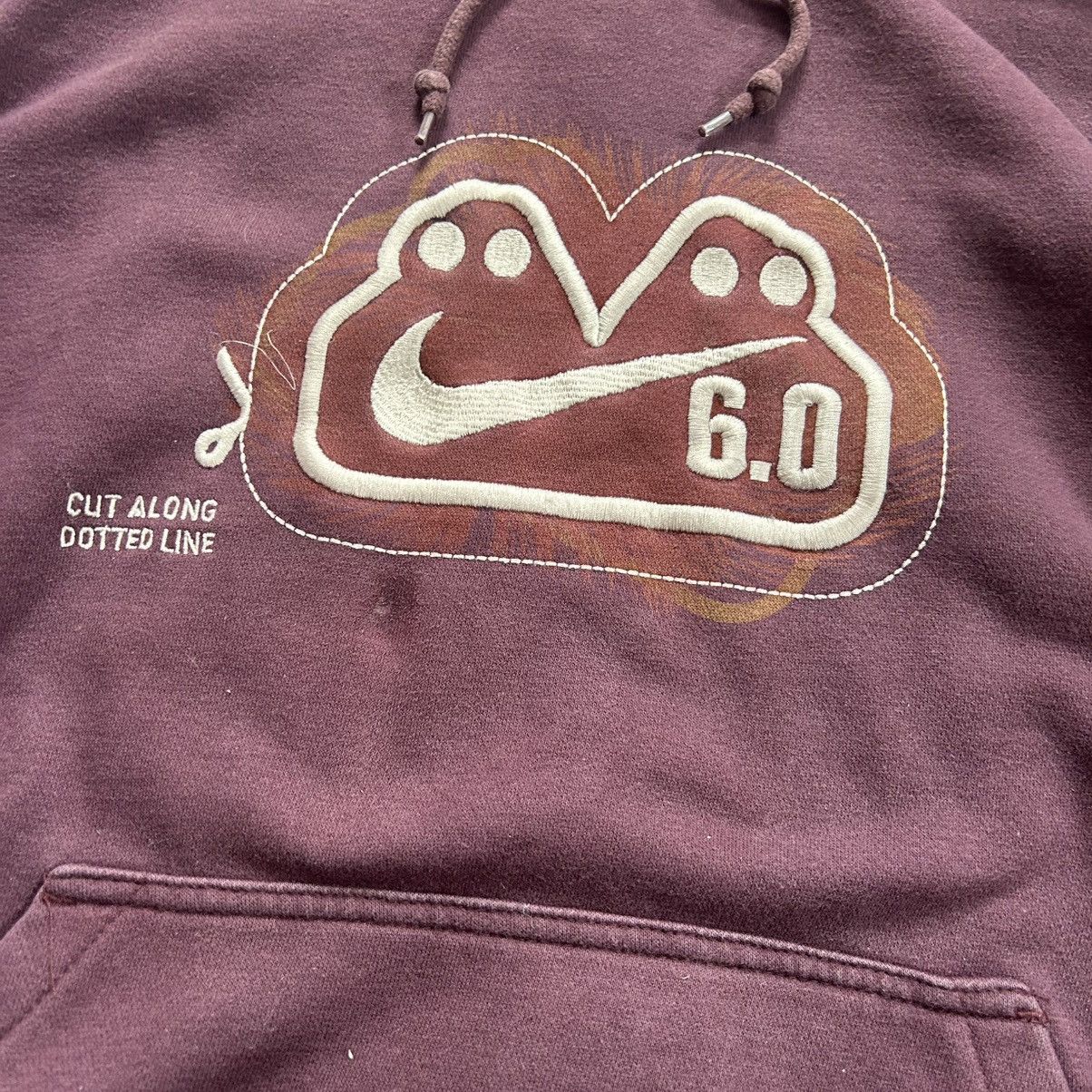 Nike × Vintage MiD 2000s NiKE 6.0 CUT OUT MUTANT LOGO HOODiE SWEATSHiRT Size US L / EU 52-54 / 3 - 2 Thumbnail