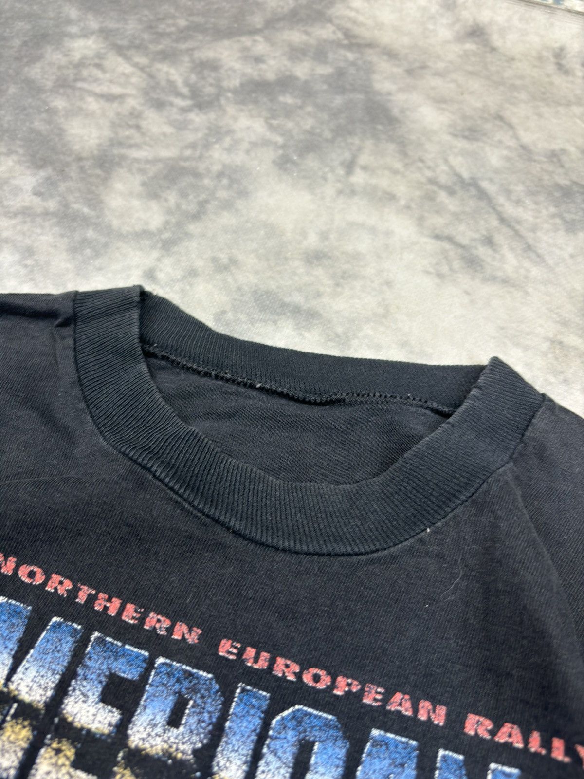 Harley Davidson × Vintage Vintage Harley Davidson American Wheels 1996 Festival Tshirt Size US L / EU 52-54 / 3 - 5 Thumbnail