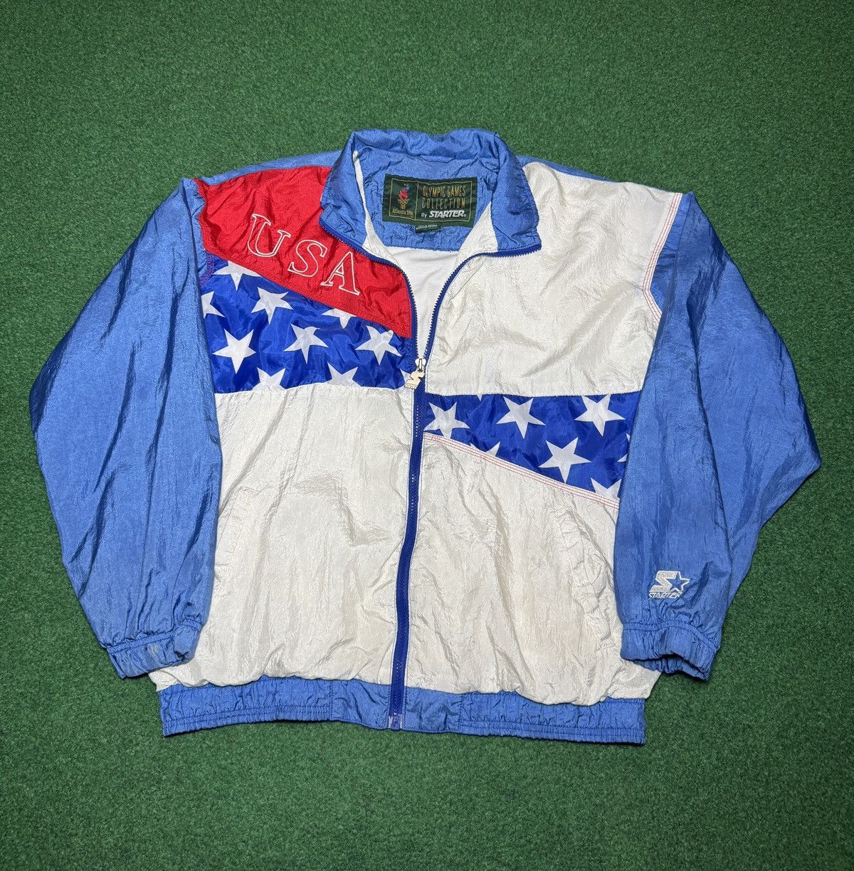 Starter Vintage 90s Starter Olympics Team USA Windbreaker Jacket Size US M / EU 48-50 / 2 - 1 Thumbnail