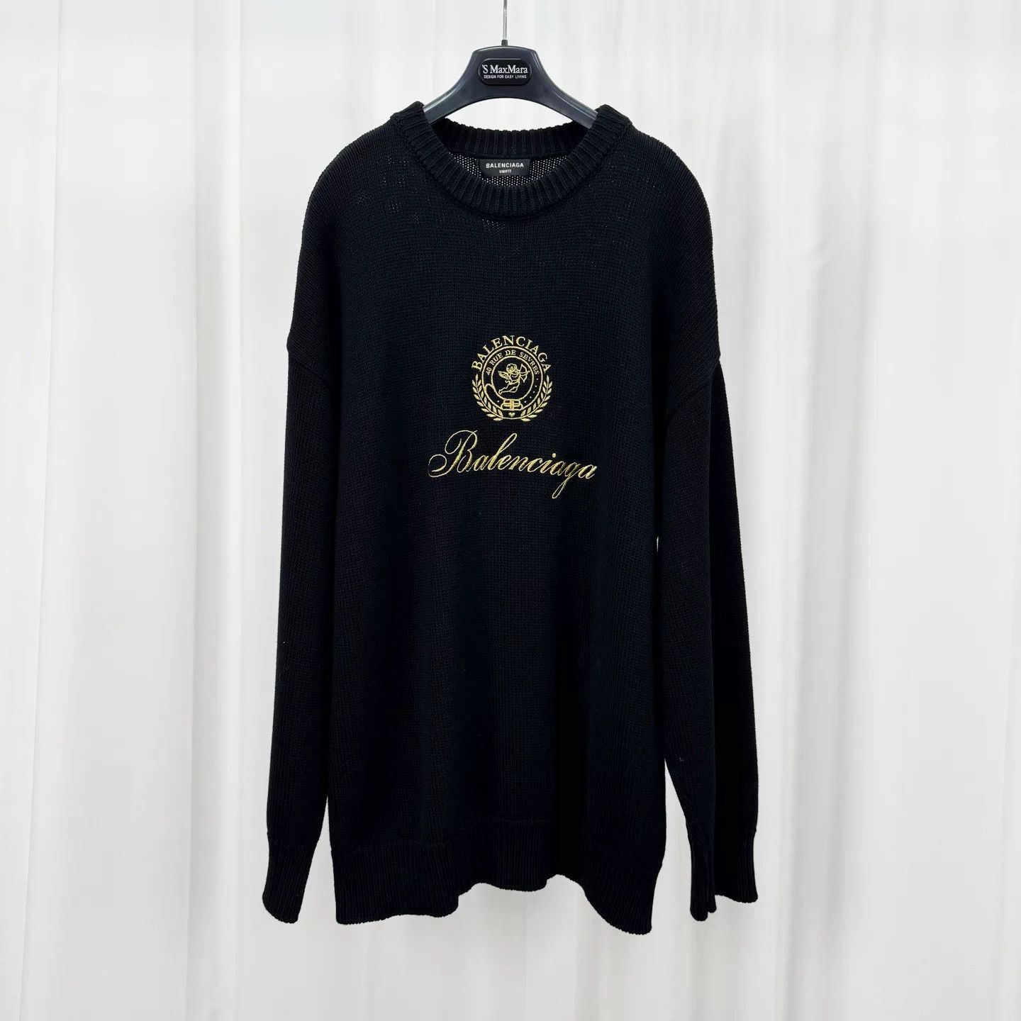 Balenciaga Balenciaga Cupid Embroidered Letter Sweater Size US S / EU 44-46 / 1 - 1 Thumbnail