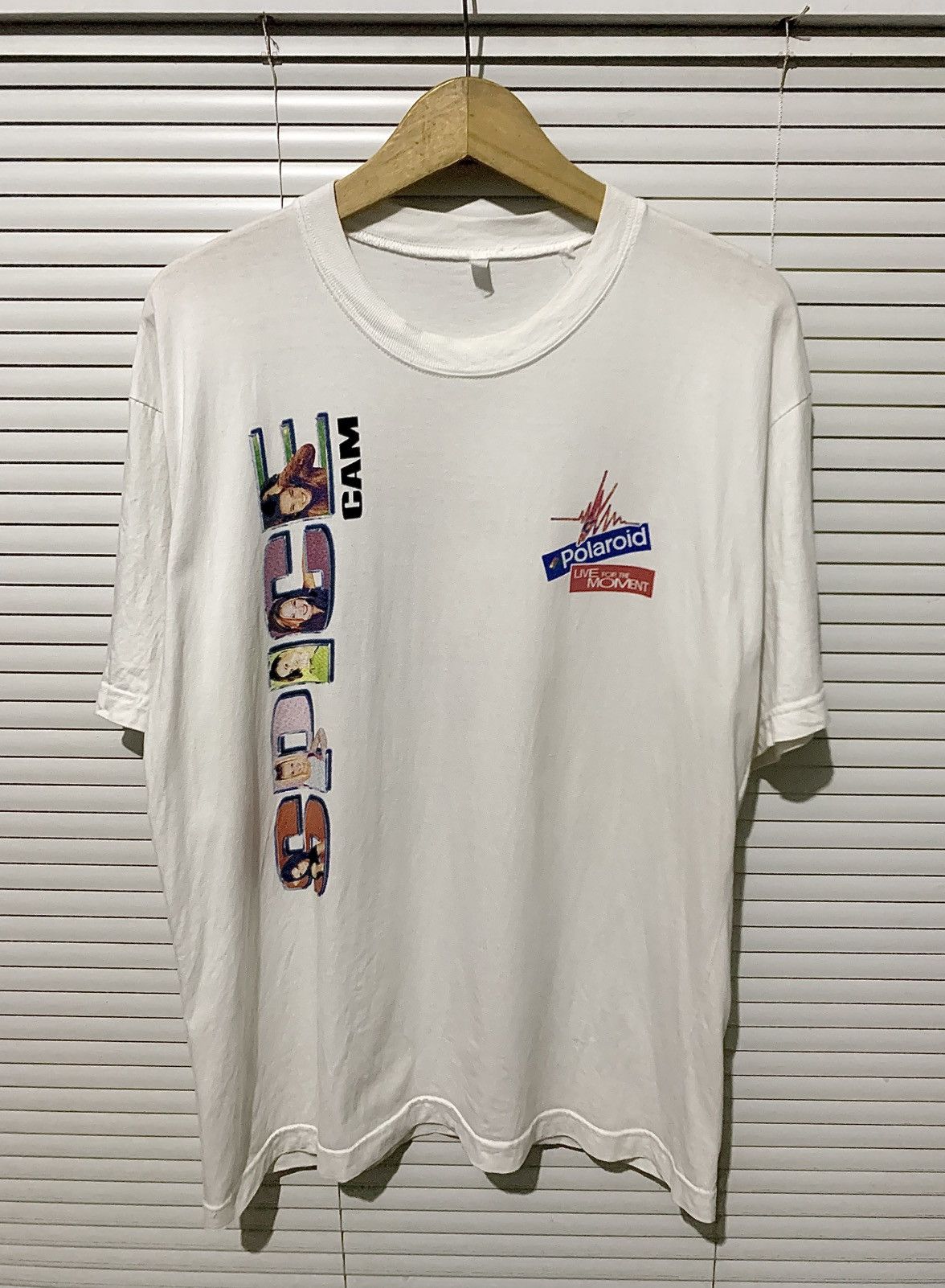 Vintage 90s Spice Girls Polaroid CAM Promo Tee Not For Sale