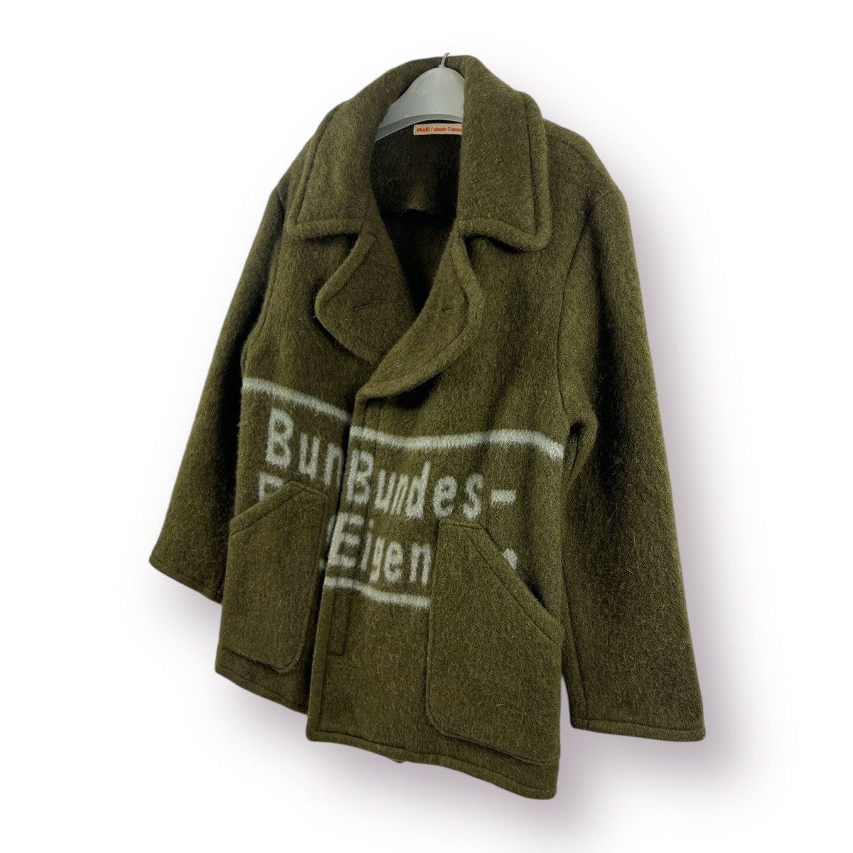 Japanese Brand 🔥 JAPANESE Khaki Dessin Travaux Bundes-Eigentum wool mohair Size US S / EU 44-46 / 1 - 2 Thumbnail