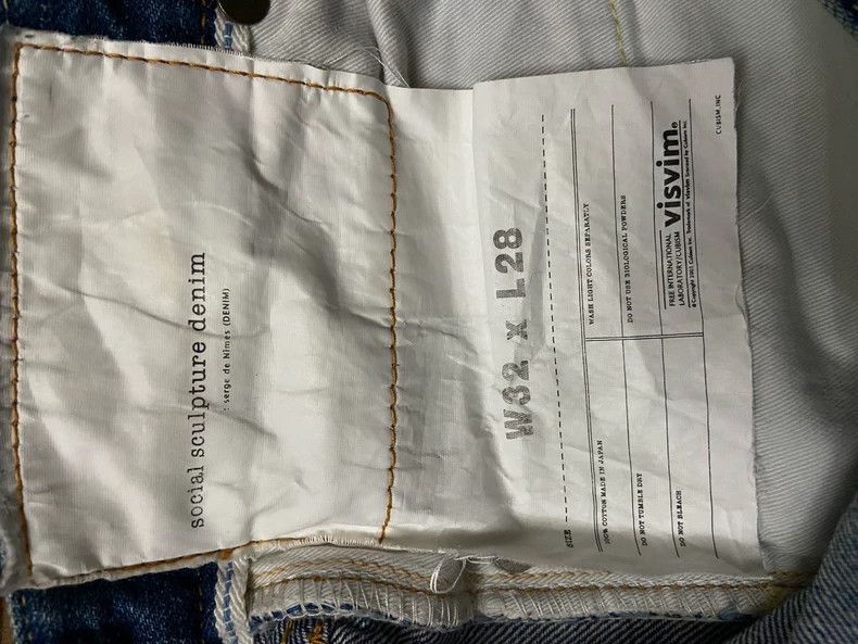 Visvim visvim size W32L28 Wash and make old cropped jeans 2506-Ne Size US 32 / EU 48 - 6 Thumbnail
