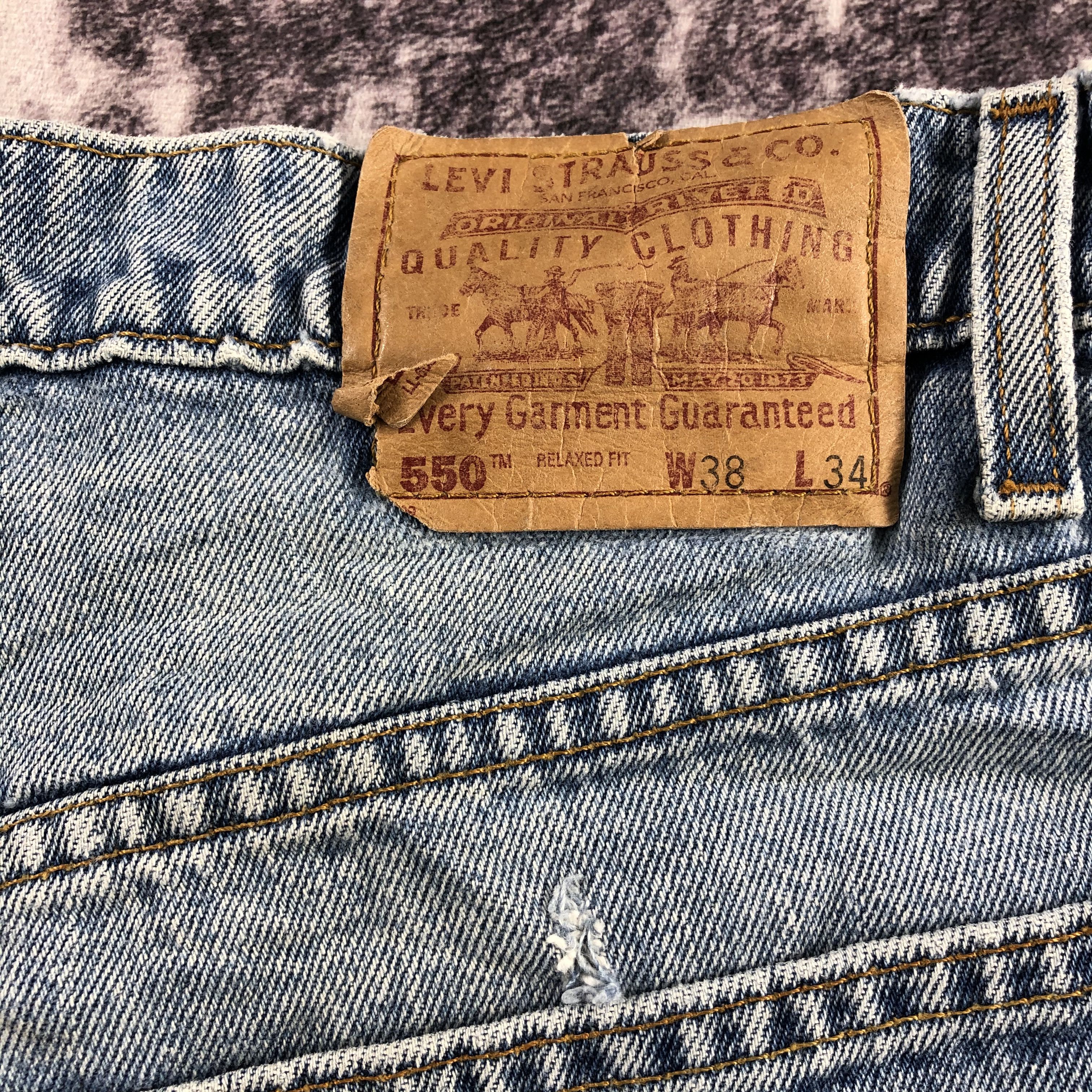 Levi's × Vintage 90s Vintage Blue Wash Levis 550 Jeans-JM3150 Size US 36 / EU 52 - 6 Thumbnail