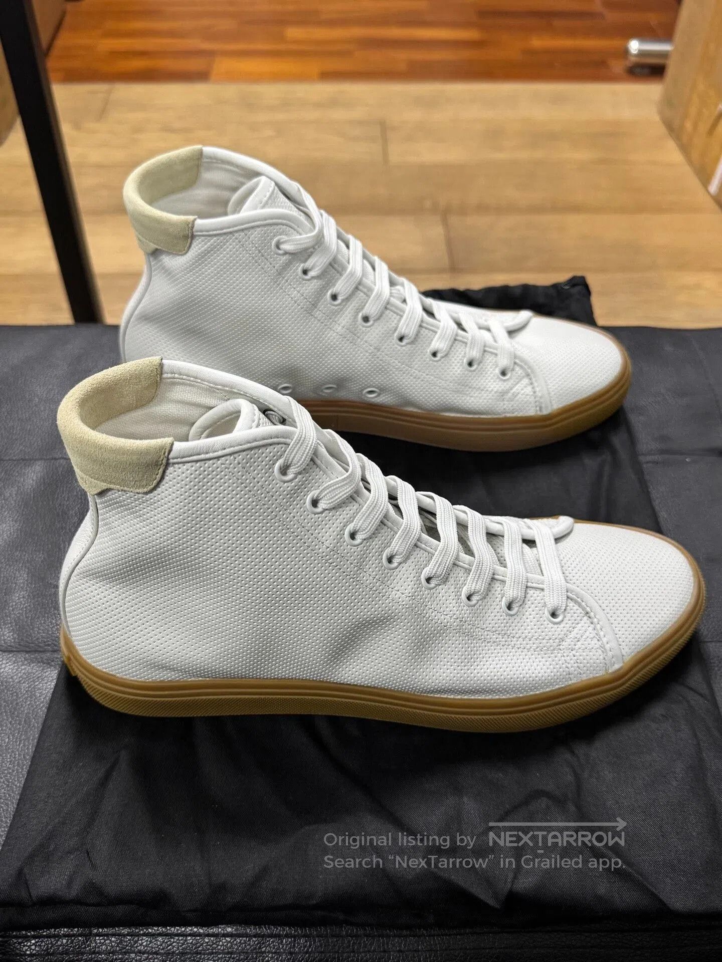 Saint Laurent Paris saint laurent white high-top sneakers for men. Size US 9 / EU 42 - 2 Thumbnail