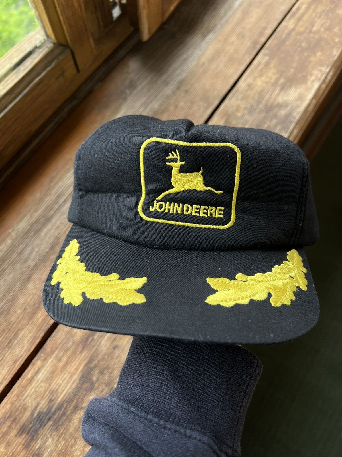 John Deere Vintage 80s John Deere Patch Trucker Hat Louisville Cap Size ONE SIZE - 4 Thumbnail