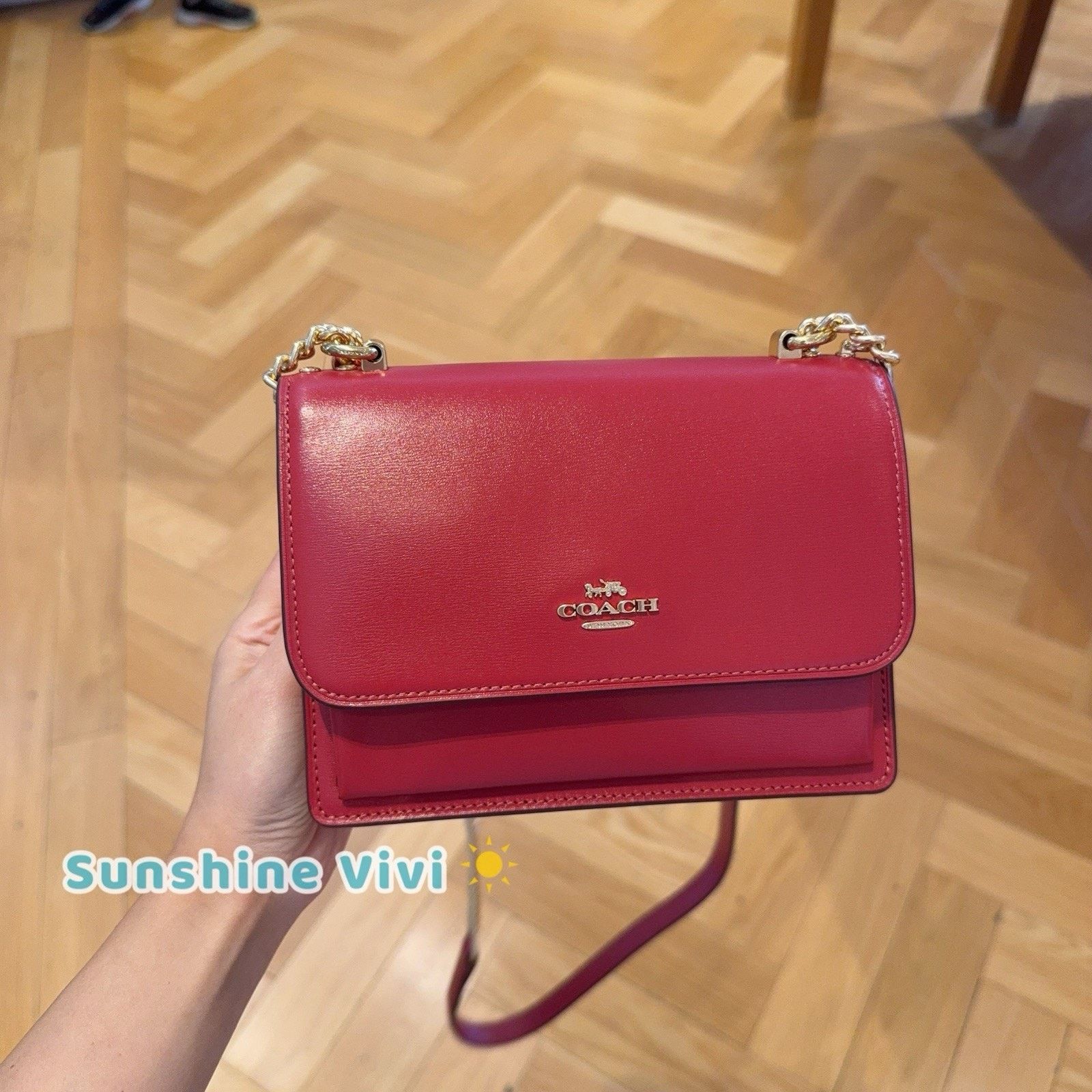Coach NWT Coach Mini Klare Crossbody Bag CBI23 Leather True Red Size ONE SIZE - 1 Thumbnail