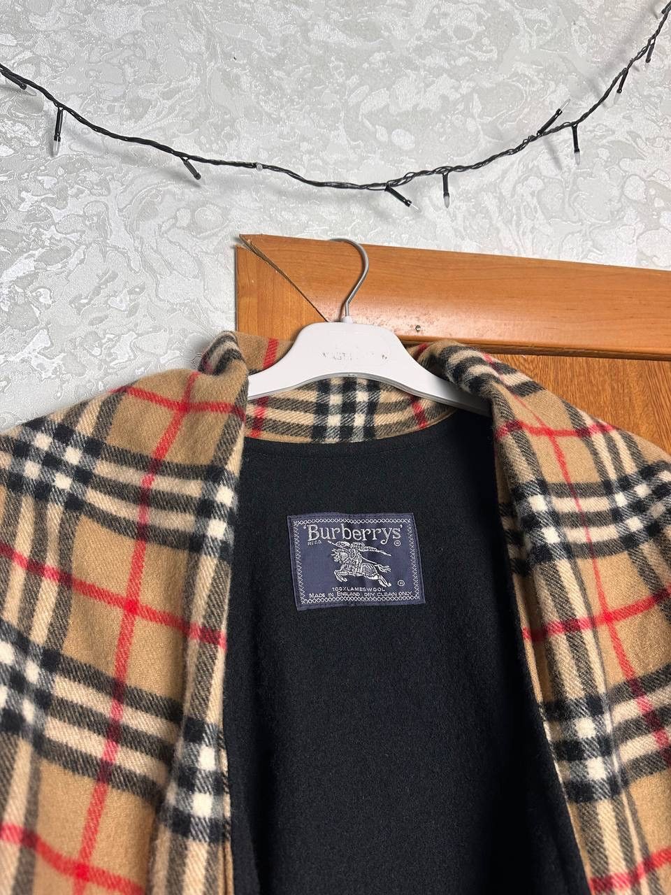 Burberry Burberrys Vintage Nova Check Lambswool Cape Poncho Rare Size ONE SIZE - 7 Thumbnail