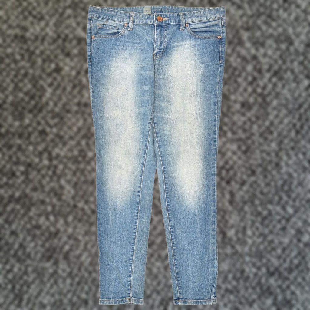 Mossimo MOSSIMO Womens Ankle Skinny Jeans Large Blue Cotton Classic W36 L30 US 10 Size 36" / US 14 / IT 50 - 1 Thumbnail