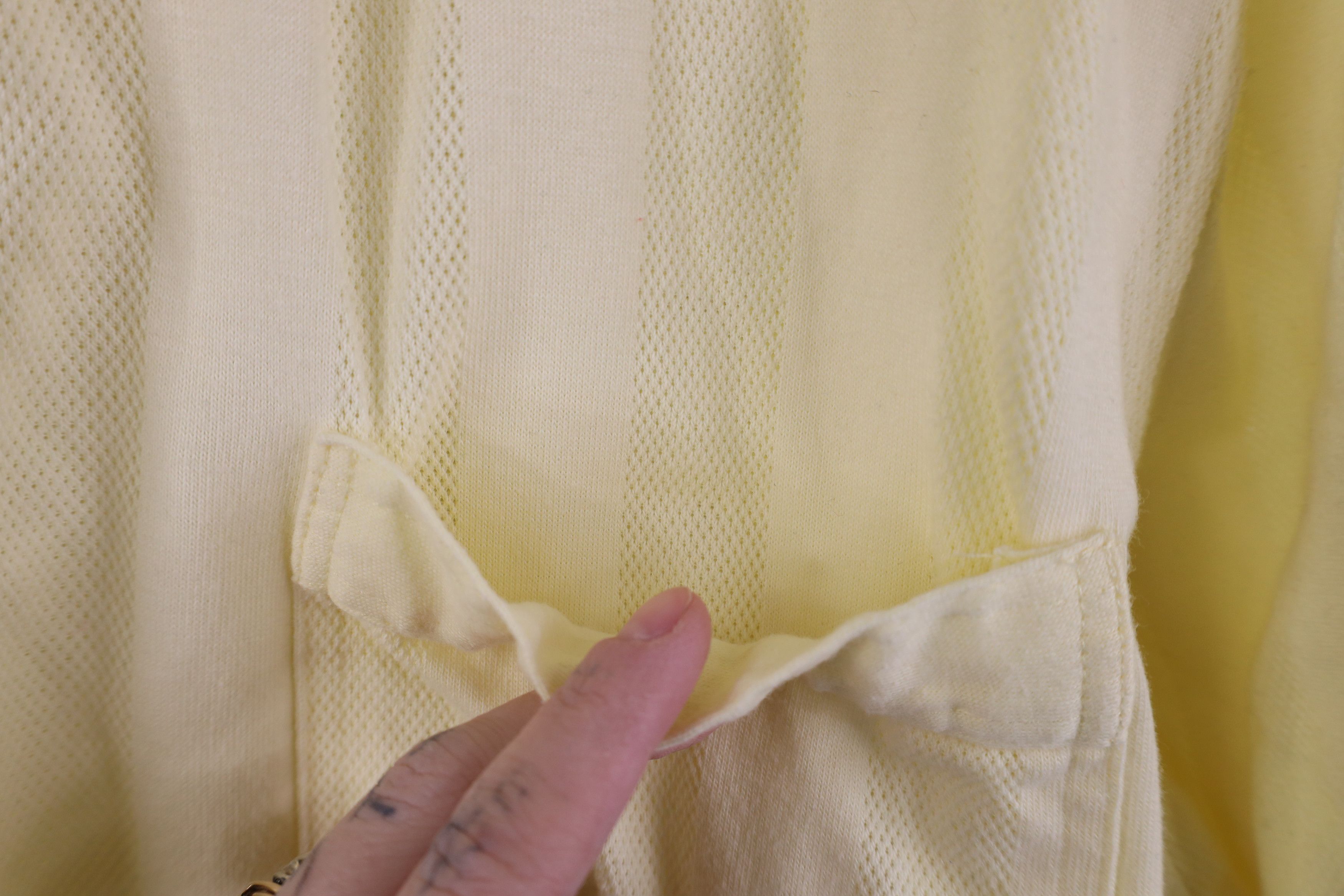 Vintage Vintage 90s Streetwear Collared Pullover Polo Shirt Yellow Size US XL / EU 56 / 4 - 4 Thumbnail