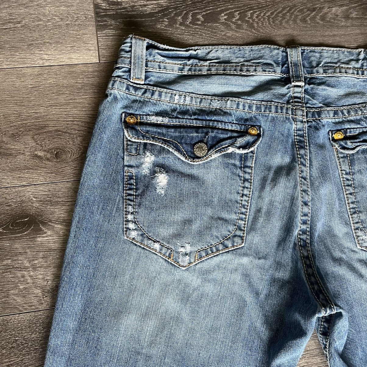 Mek Denim Vintage 2000s MEK New York Boot Cut Washed Denim Jeans 40x31 Size US 40 / EU 56 - 3 Thumbnail