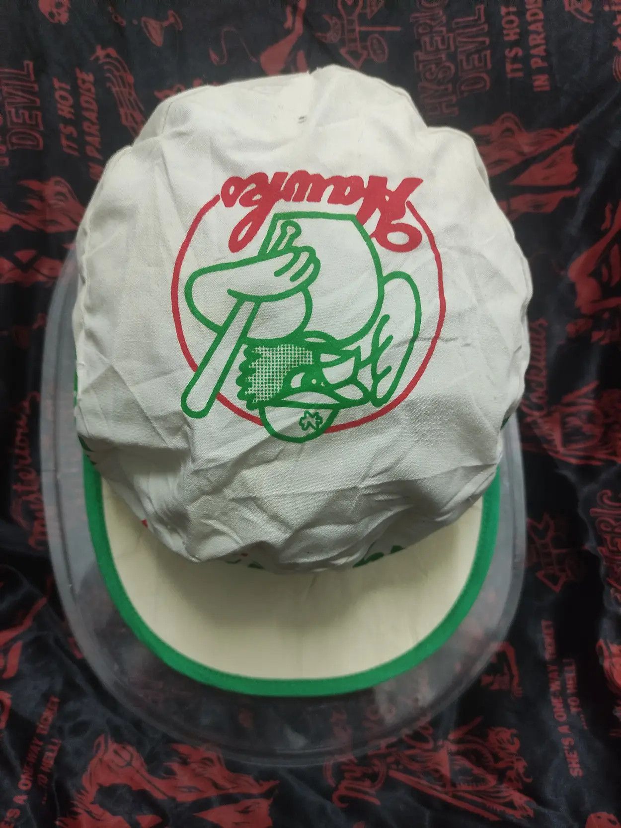 Japanese Brand VINTAGE 80's NANKAI HAWKS JAPANESE BASEBALL TEAM PAINTER CAP Size ONE SIZE - 4 Thumbnail