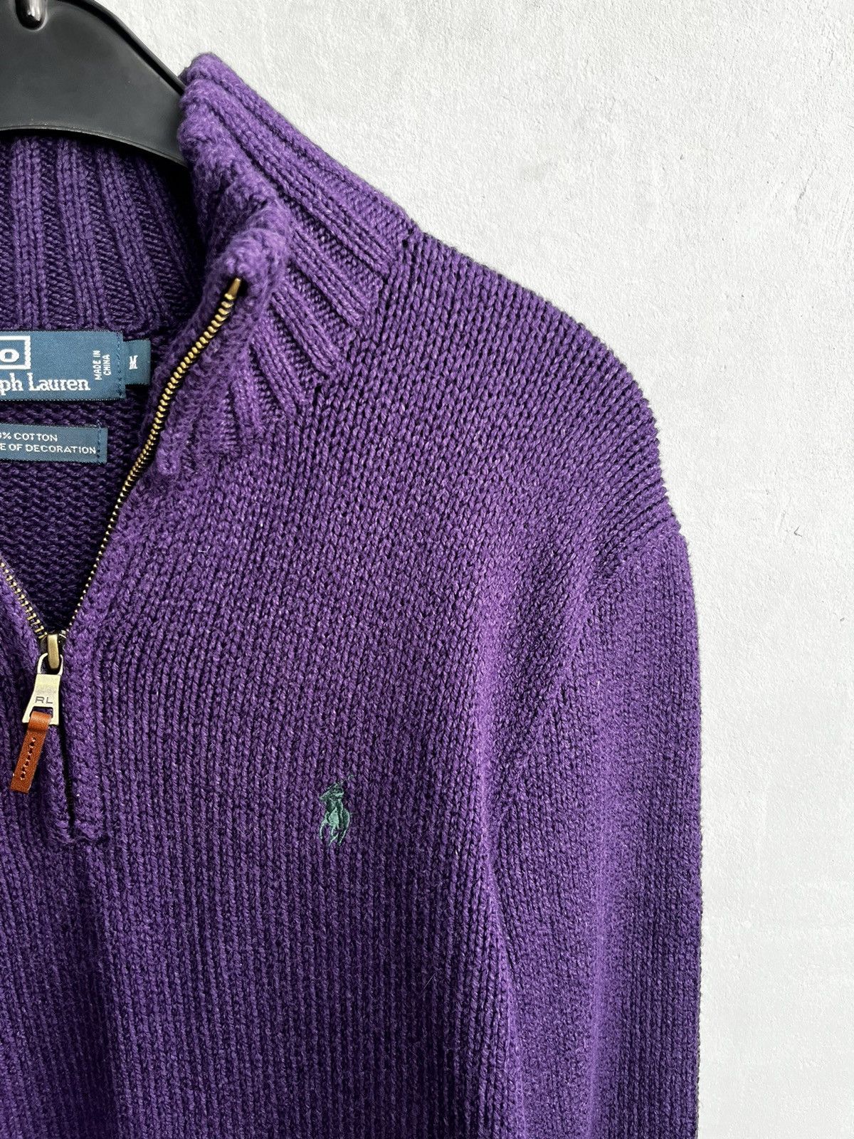 Polo Ralph Lauren × Ralph Lauren × Vintage Ralph Lauren purple zip sweater Size US M / EU 48-50 / 2 - 5 Thumbnail