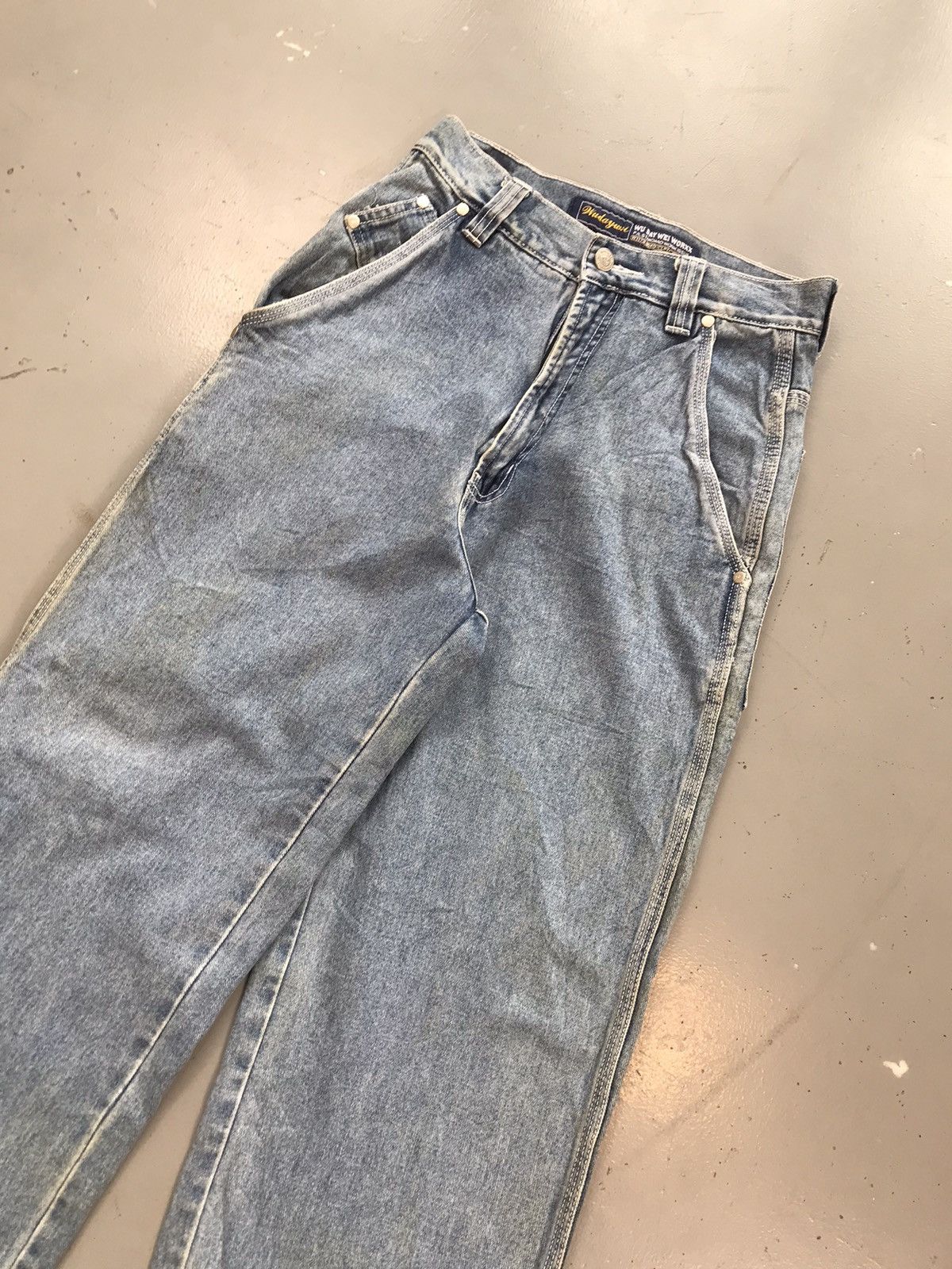 JNCO × Southpole × Vintage Vintage Wu day Wei big pocket Y2K embroidered denim Size US 27 - 5 Thumbnail