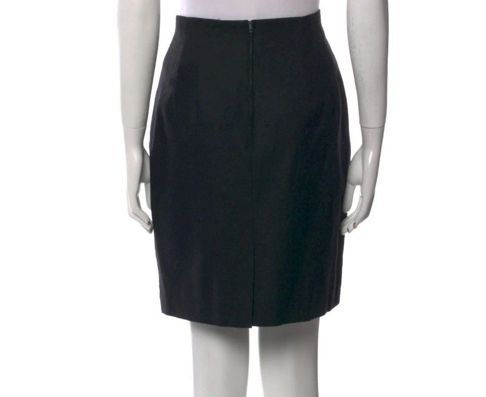 Other Giorgio Sant'Angelo Wool Skirt – Black, Zip Closure, Sz 10 Size 32" / US 10 / IT 46 - 5 Thumbnail
