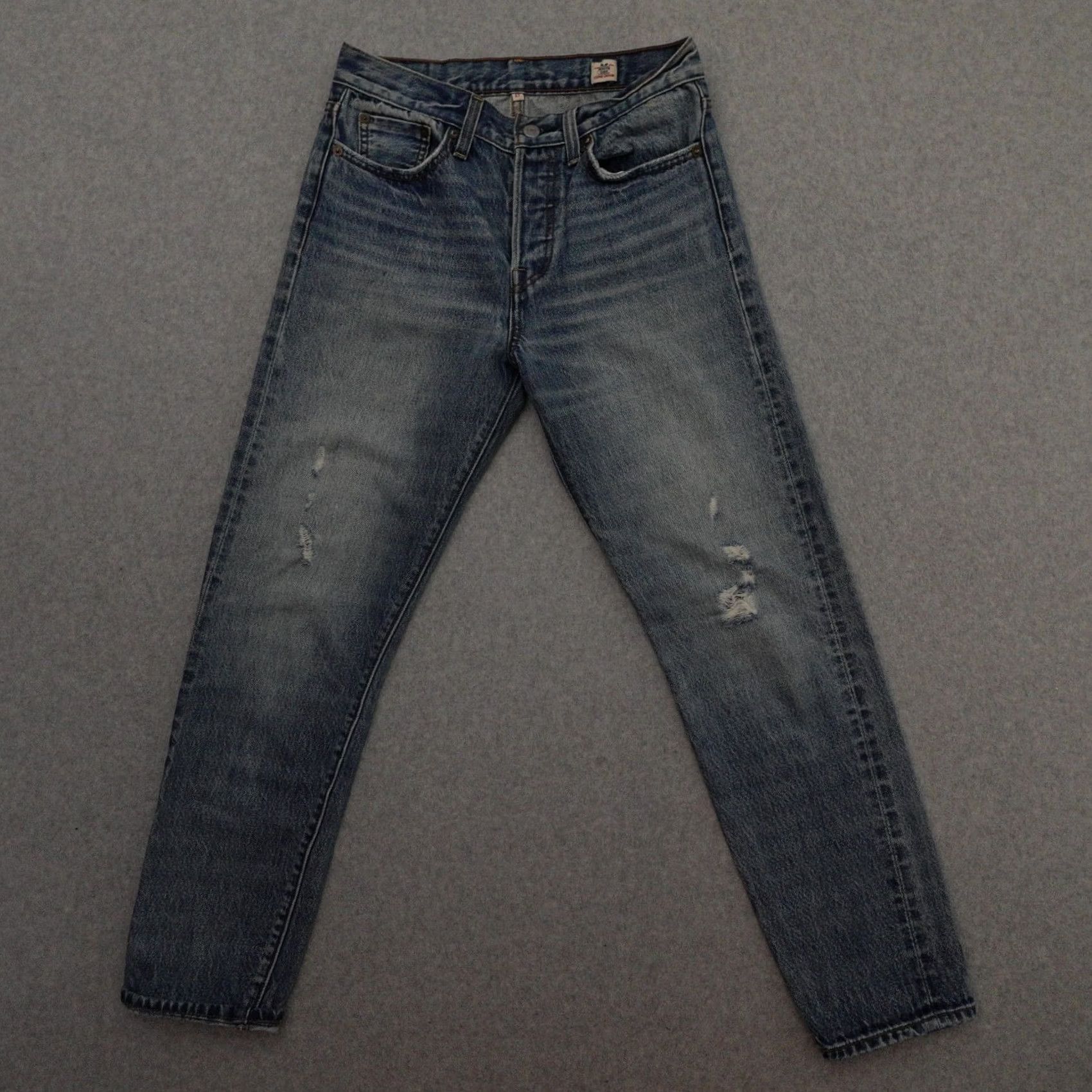 Levi's VINTAGE Levi's Jeans Women's 27 (27X27) White Oak Cone Denim Selvedge Distressed Zip Fly Jeans Size 27" / US 4 / IT 40 - 2 Thumbnail