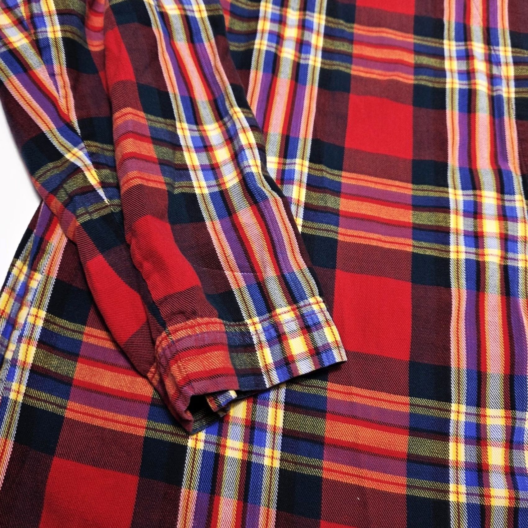 Disney Disney Top Women’s L/XL Red Plaid Mickey Mouse Sleep Wear VTG Buttons Knit Cotton 3/4 Sleeve Collared Shirt Pajama Nightwear Nightwear Disney Store Size XL / US 12-14 / IT 48-50 - 6 Thumbnail