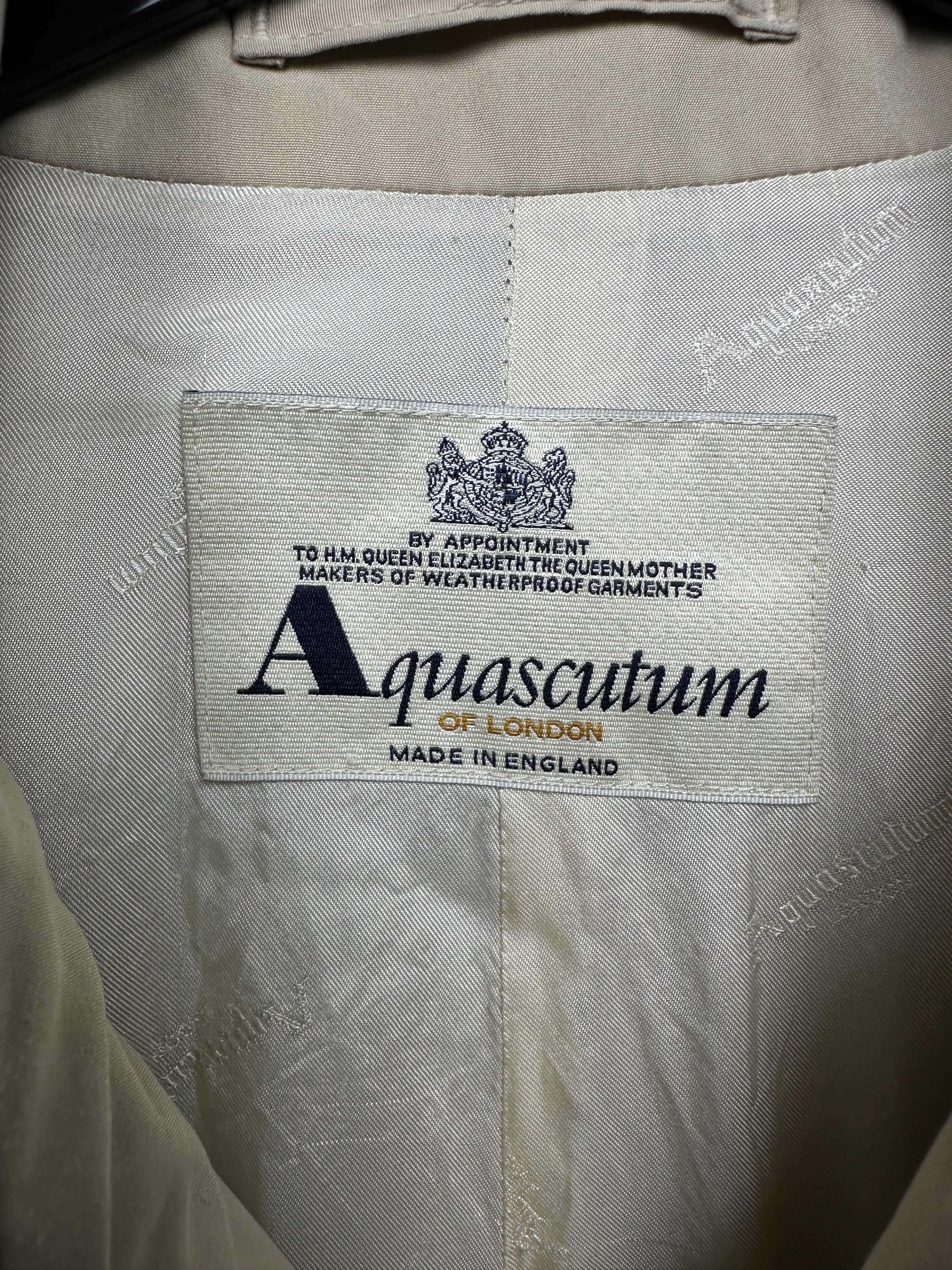 Aquascutum Aquascutum Vintage Mens Trench Coat Jacket Size US L / EU 52-54 / 3 - 3 Thumbnail