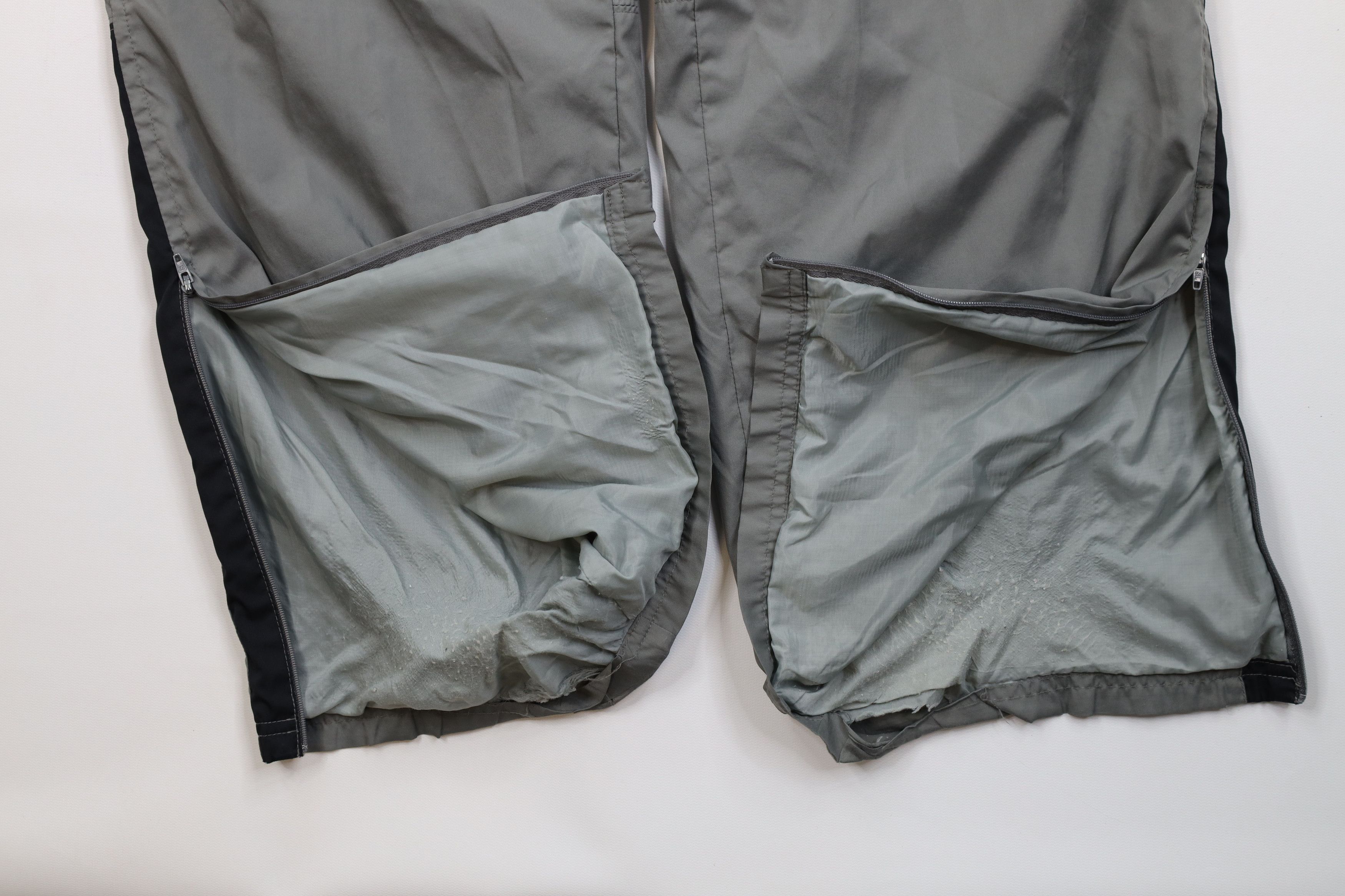Reebok Vintage 90s Y2K Reebok Lined Wide Leg Windbreaker Pants Gray Size US 36 / EU 52 - 7 Thumbnail