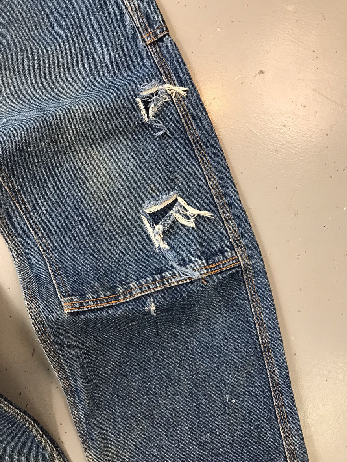 Vintage Vintage big bill double knee denim Size US 30 / EU 46 - 6 Thumbnail