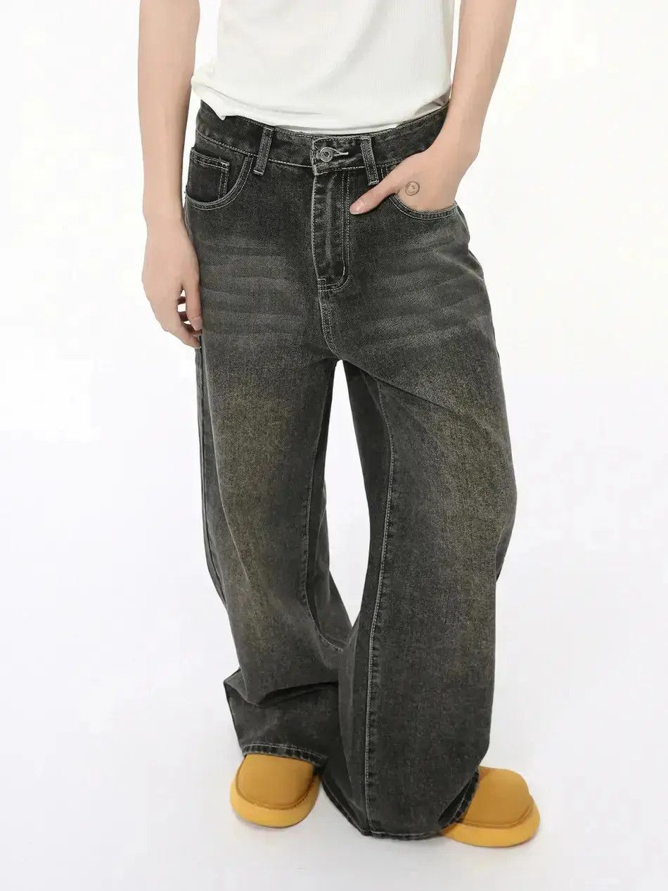 Japanese Brand Retro straight tube loose casual jeans Size US 32 / EU 48 - 1 Thumbnail