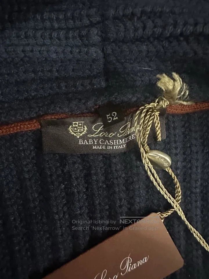 Loro Piana Loro Piana Men's cashmere mandarin collar knitted cardigan Size US L / EU 52-54 / 3 - 5 Thumbnail