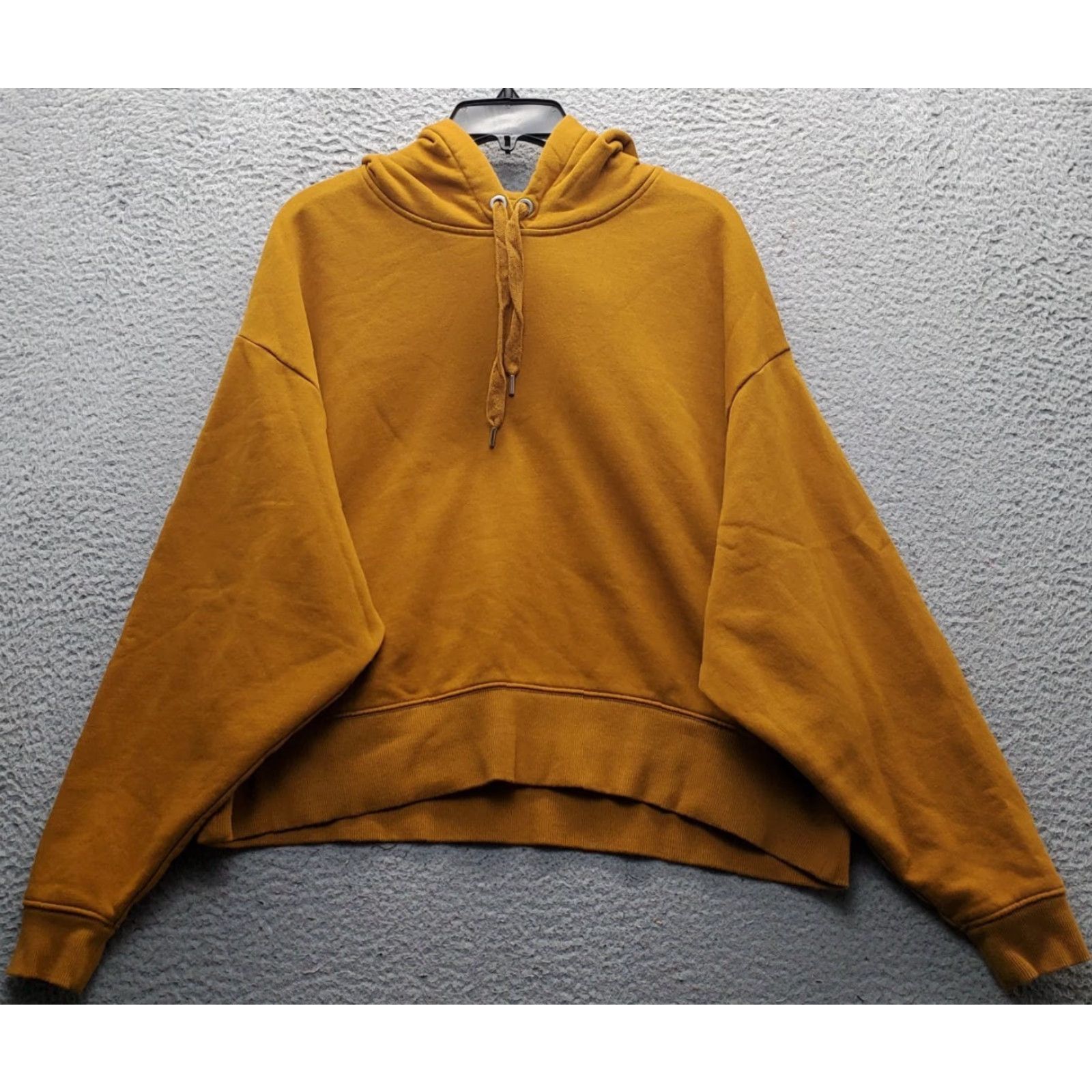 Vintage CALIA Pullover Hoodie Womens M Tan Fleece Lined Long Sleeve Hooded Drawstring Sweatshirt Casual Activewear Womens M Tan CALIA Hoodie Size M / US 6-8 / IT 42-44 - 2 Thumbnail