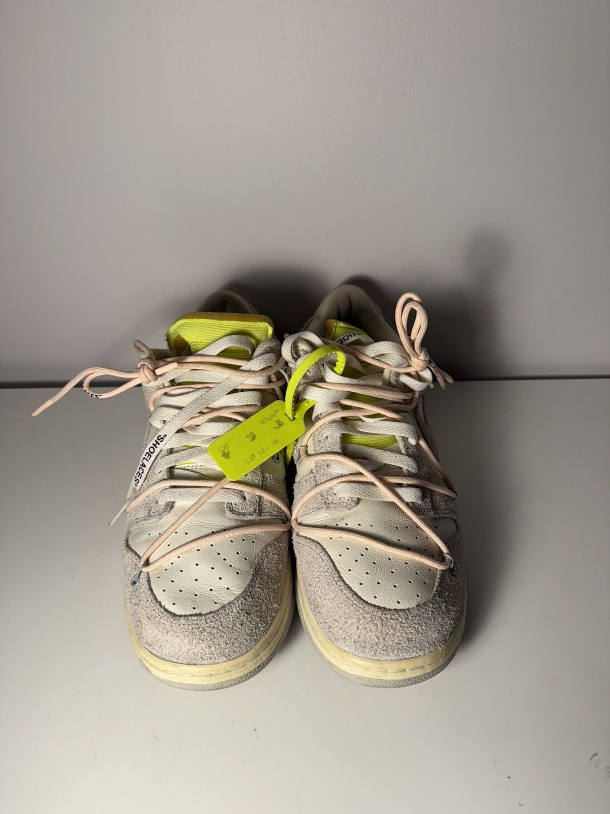 Nike × Off-White Nike Off-White x Dunk Low Lot 12 of 50 Size US 12 / EU 45 - 3 Thumbnail
