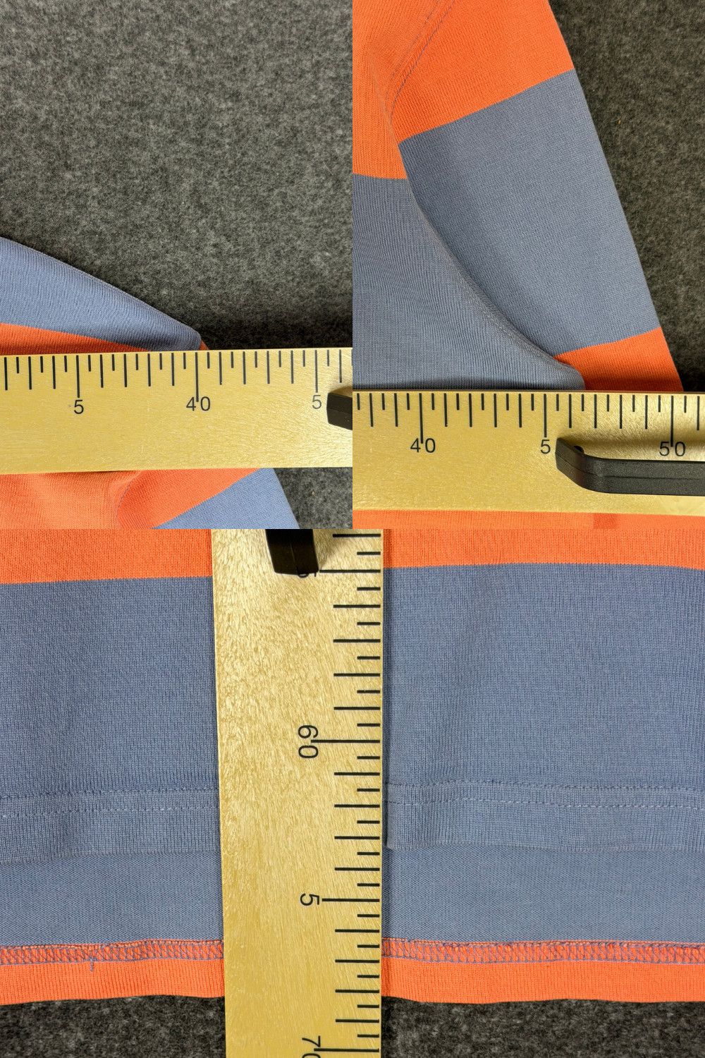 Polo Ralph Lauren Vintage Polo Ralph Lauren Rugby Shirt Grey Orange Stripe Y2K Size US XS / EU 42 / 0 - 14 Thumbnail