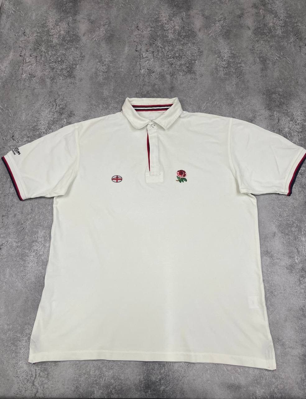 Other England Rugby Traders Vintage Men Cotton Polo Shirt White Size US XL / EU 56 / 4 - 2 Thumbnail