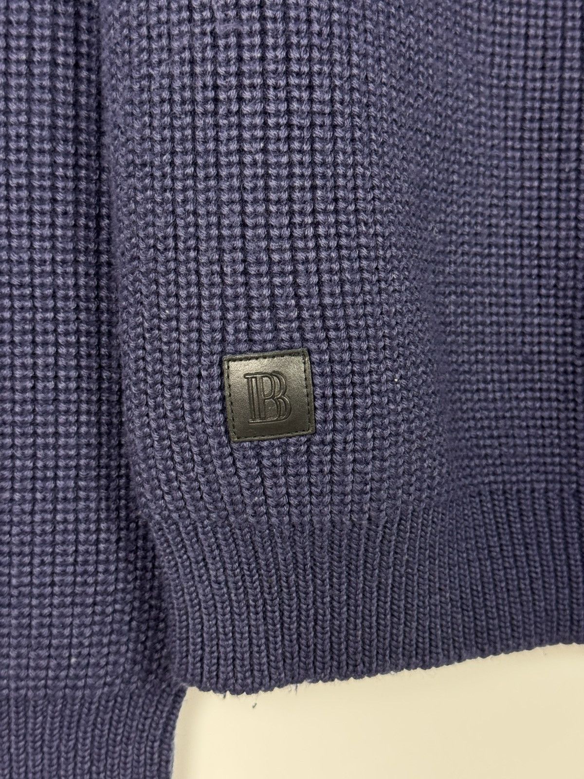 Pierre Balmain Pierre Balmain Wool Blend Knit Navy Sweater Size US L / EU 52-54 / 3 - 7 Thumbnail
