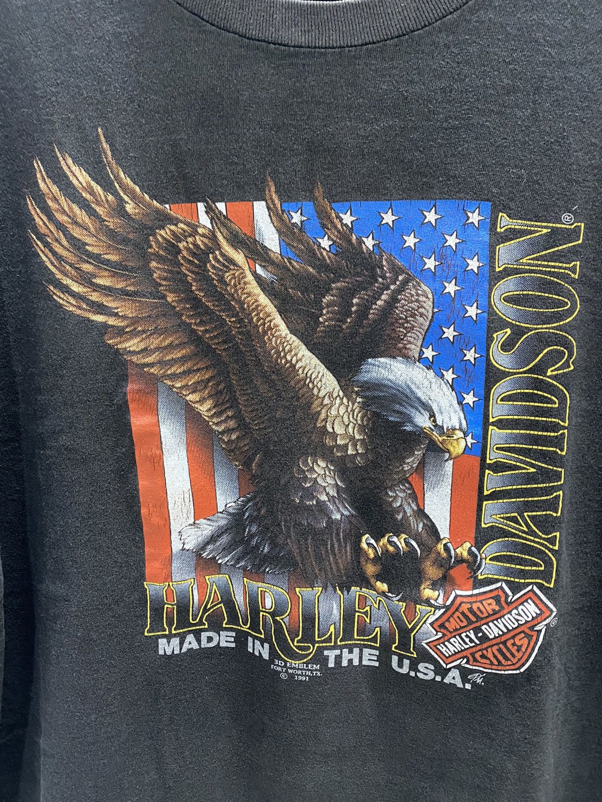 Vintage VINTAGE HARLEY DAVIDSON 3D EMBLEM Size US XL / EU 56 / 4 - 2 Thumbnail