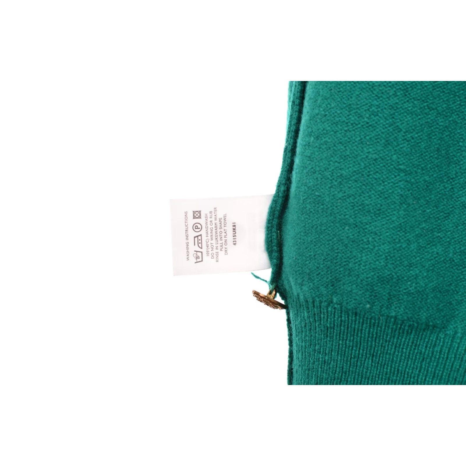 Johnstons Of Elgin DDP Johnstons of Elgin Womens Green Cardigan Sweater XL Size 42" / 107 cm 20.87" Chest 65 cm Back Length Cardigan Womens Green Knit Sweater Size XL / US 12-14 / IT 48-50 - 7 Thumbnail