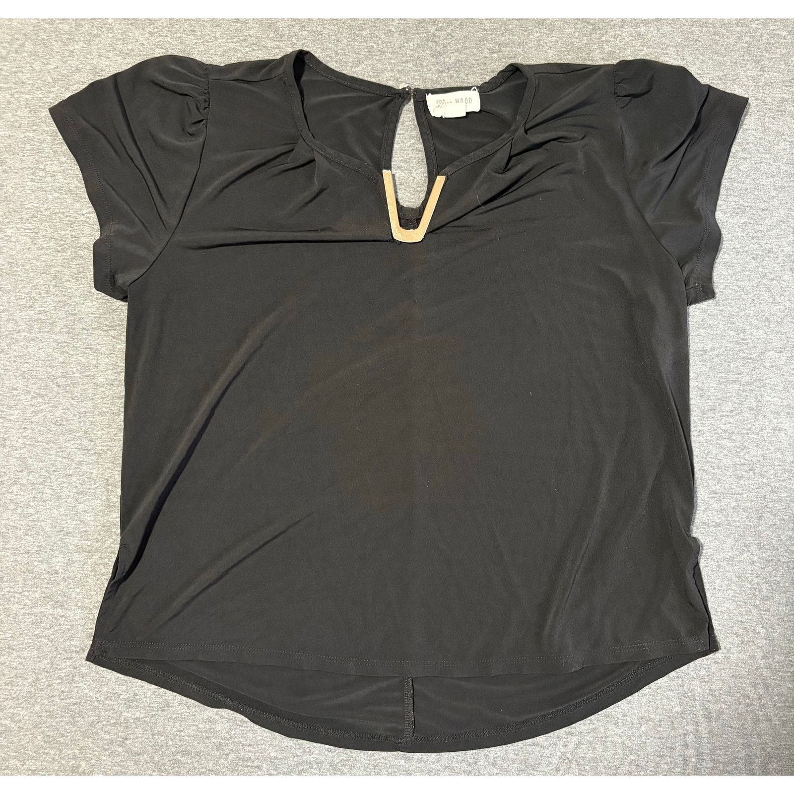 Other Blue Mood | Women's Black Blouse | Large Size L / US 10 / IT 46 - 1 Thumbnail