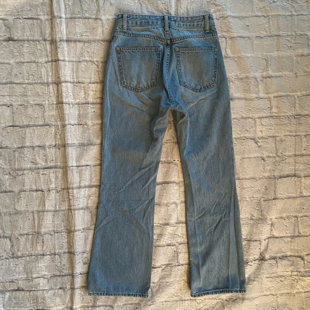 H&M H&M women 4 100% cotton button fly ripped blue jeans Size 27" / US 4 / IT 40 - 8 Thumbnail