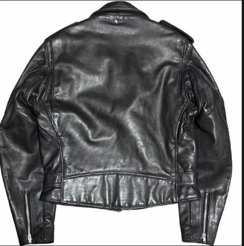 Schott Schott Classic diagonal zipper motorcycle leather jacket Size US L / EU 52-54 / 3 - 2 Thumbnail