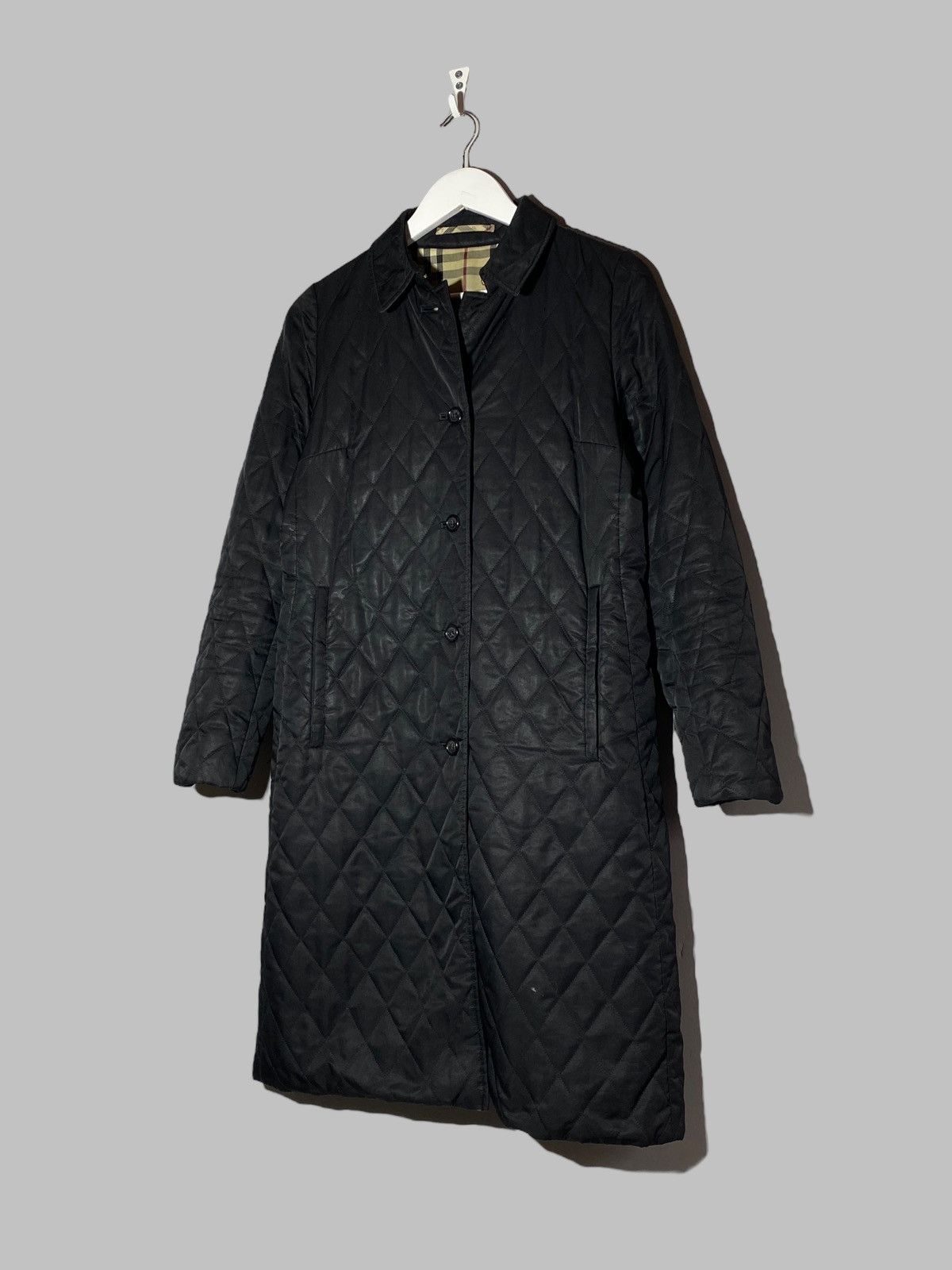 Burberry Burberry London Quilted Coat Black Nova Check Lining Size S / US 4 / IT 40 - 2 Thumbnail