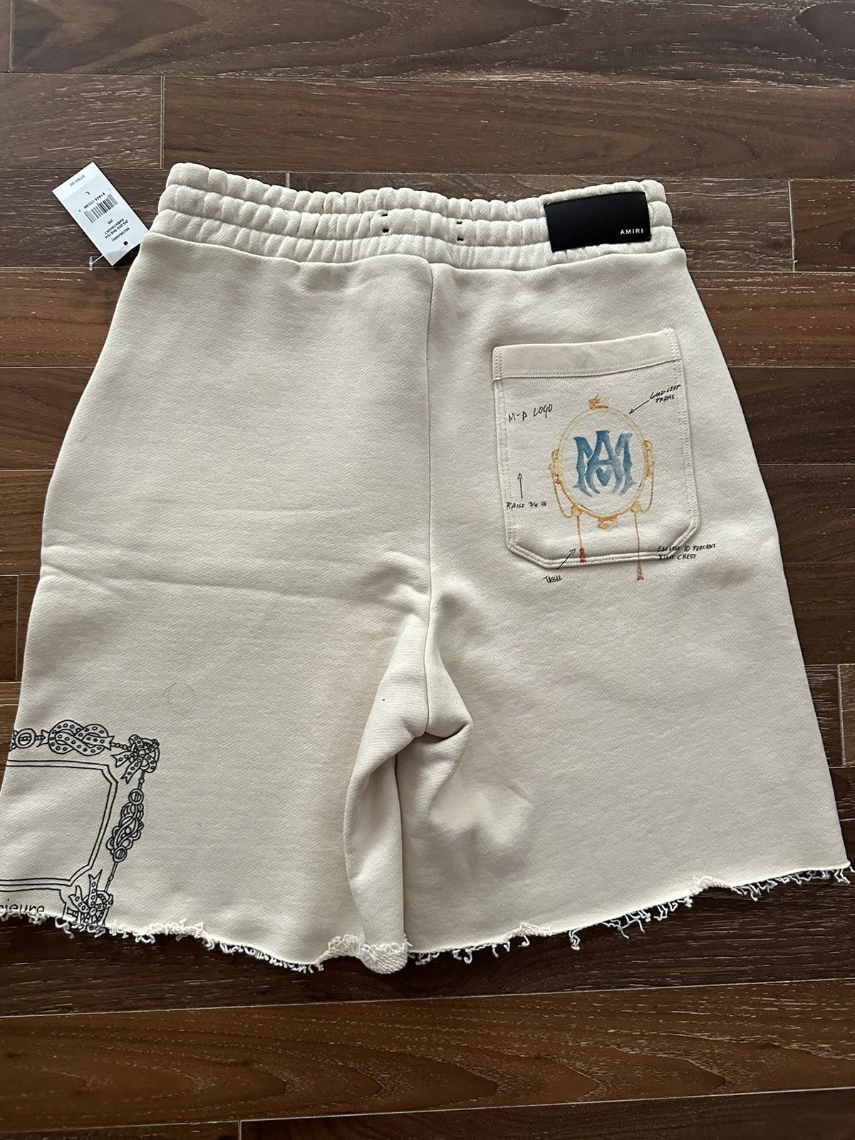 Amiri Amiri Zig Zag Sketch Sweatshorts Size L Size US 34 / EU 50 - 8 Thumbnail