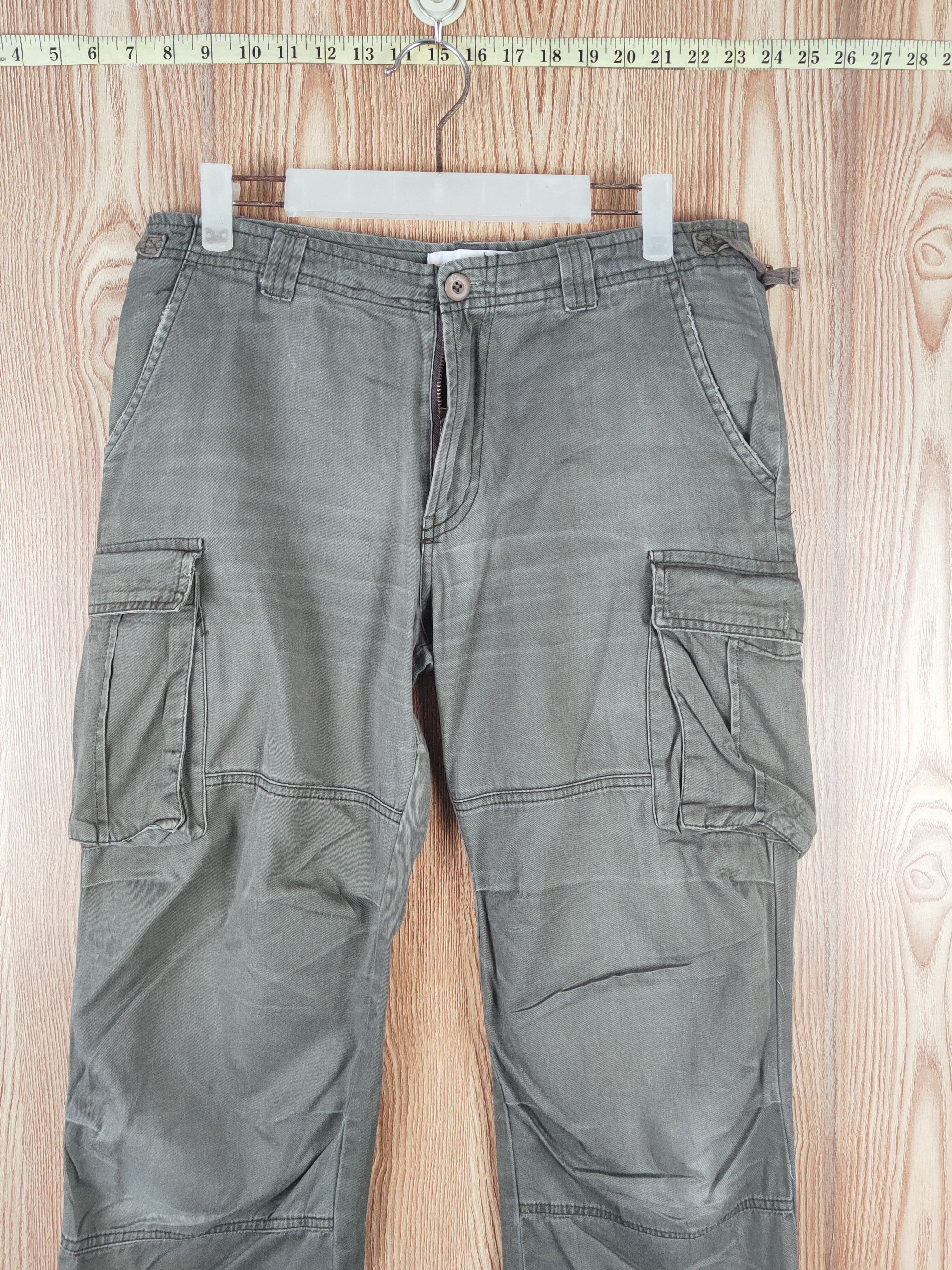 Japanese Brand × Vintage Vintage 💥 Soyous Green Multi Tactical pocket Cargo Pants Size US 32 / EU 48 - 2 Thumbnail
