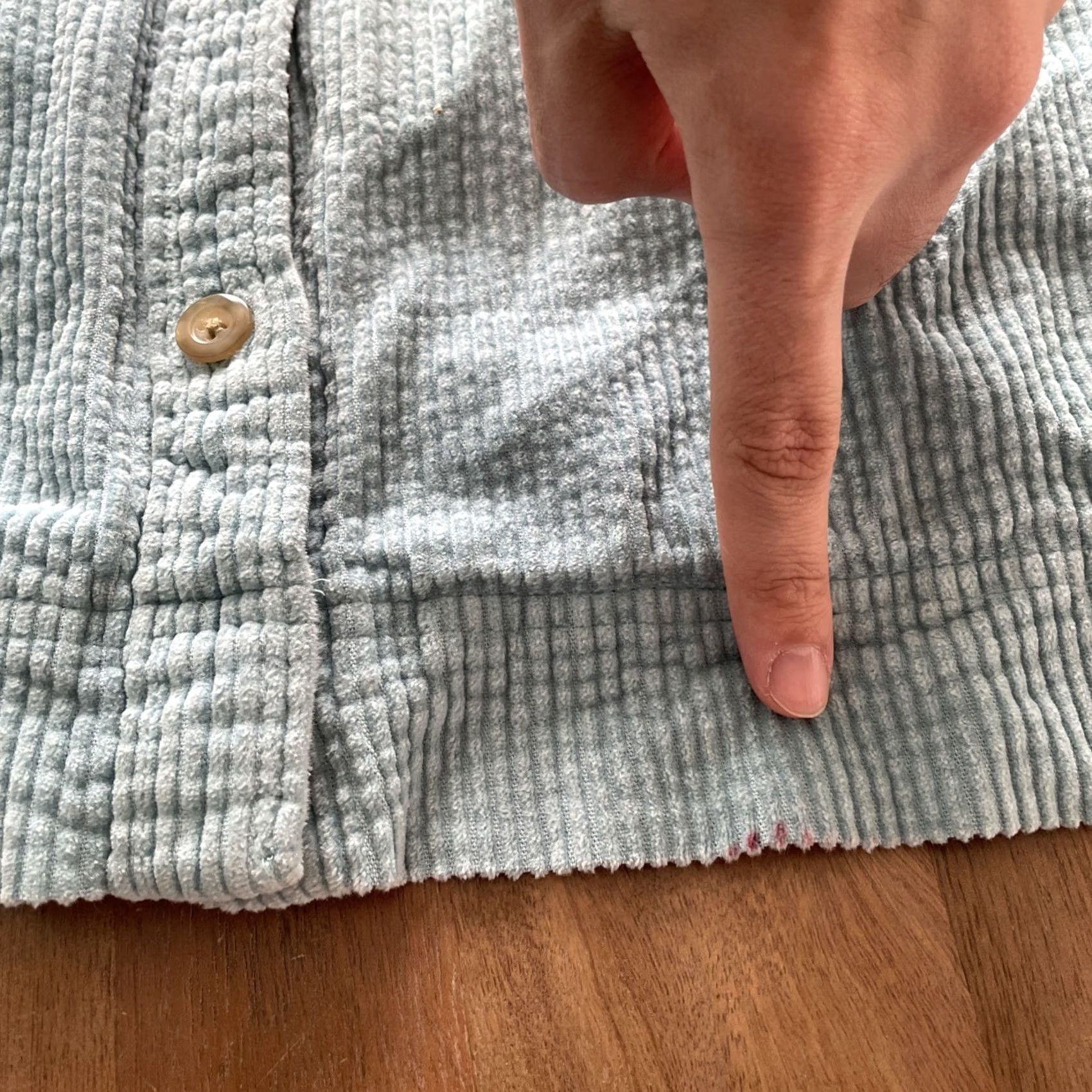 Vintage LL Bean Corduroy Jacket Women 3X Plus Blue Button Front Shacket Overshirt Pocket Vintage No Size XXL / US 16-18 / IT 52-54 - 6 Thumbnail