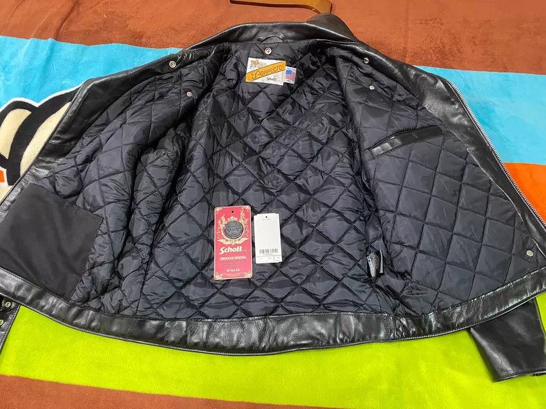 Schott Schott Classic cable-stayed nude cowhide rock jacket Size US XL / EU 56 / 4 - 3 Thumbnail