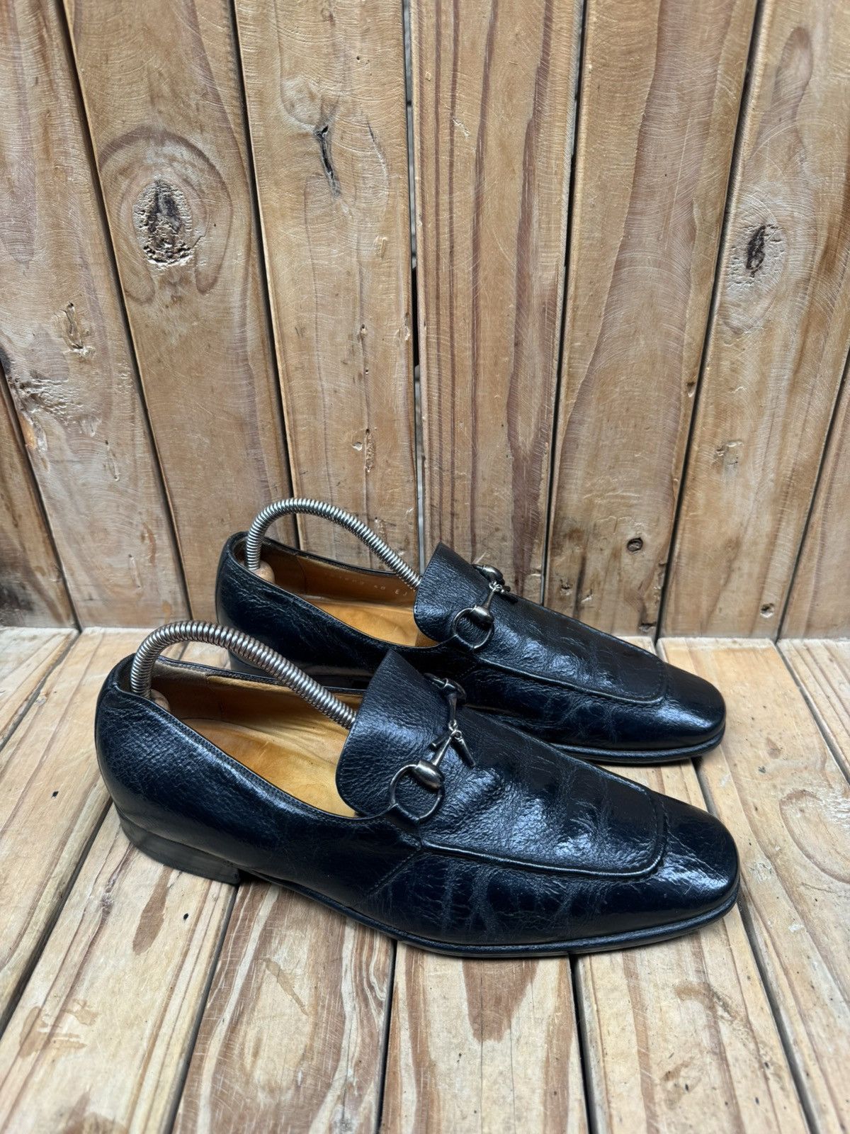 Gucci Gucci Black Men’s Leather Loafers UK 6 EJ Size US 6.5 / EU 39-40 - 18 Thumbnail