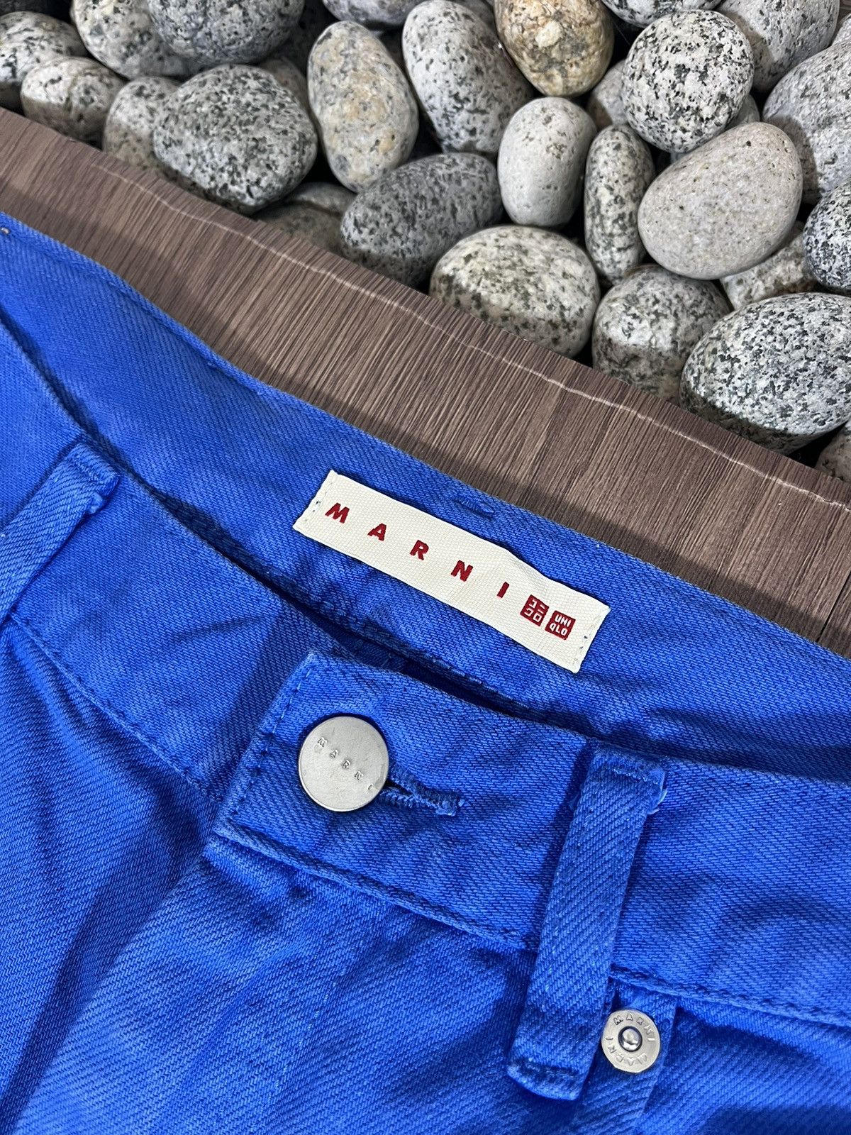 Marni × Uniqlo Uniqlo x Marni Highwaist Electric Blue Baggy Jeans Size US 29 - 7 Thumbnail