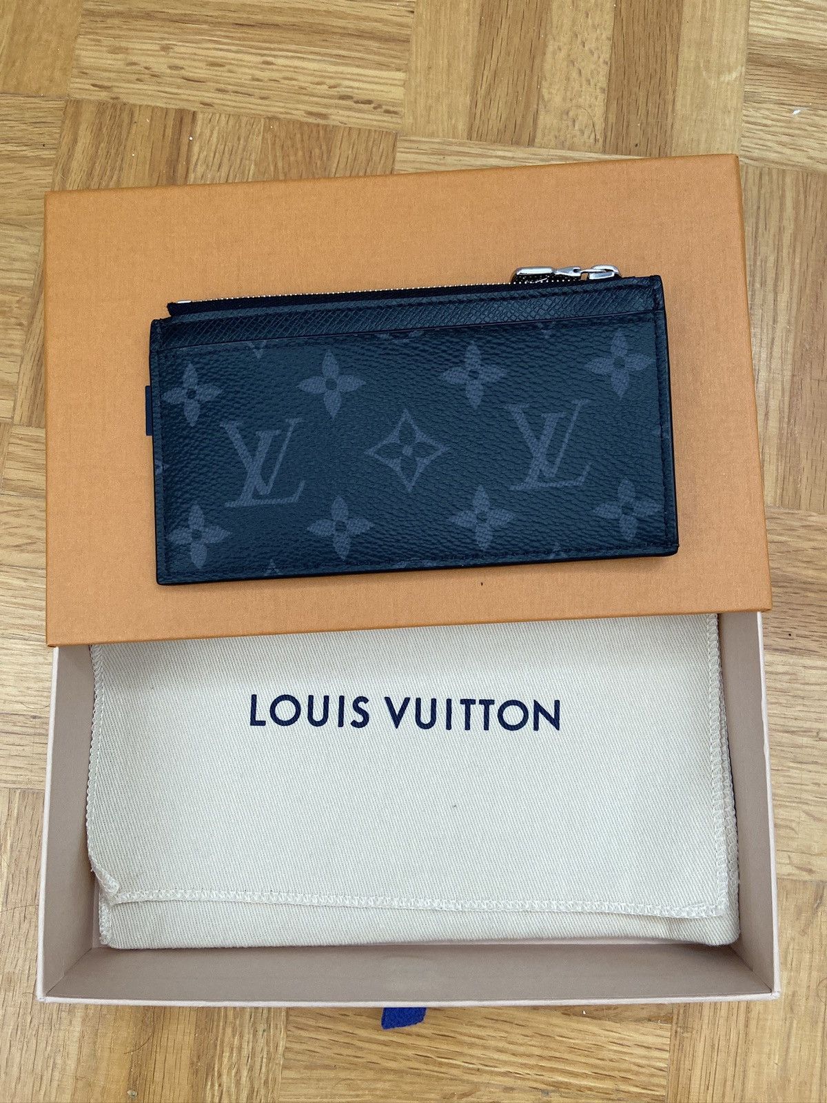 Louis Vuitton LOUIS VUITTON Duck Coin Card Holder Multicolor Damier Ebene  Giant Canvas N60388 NIGO