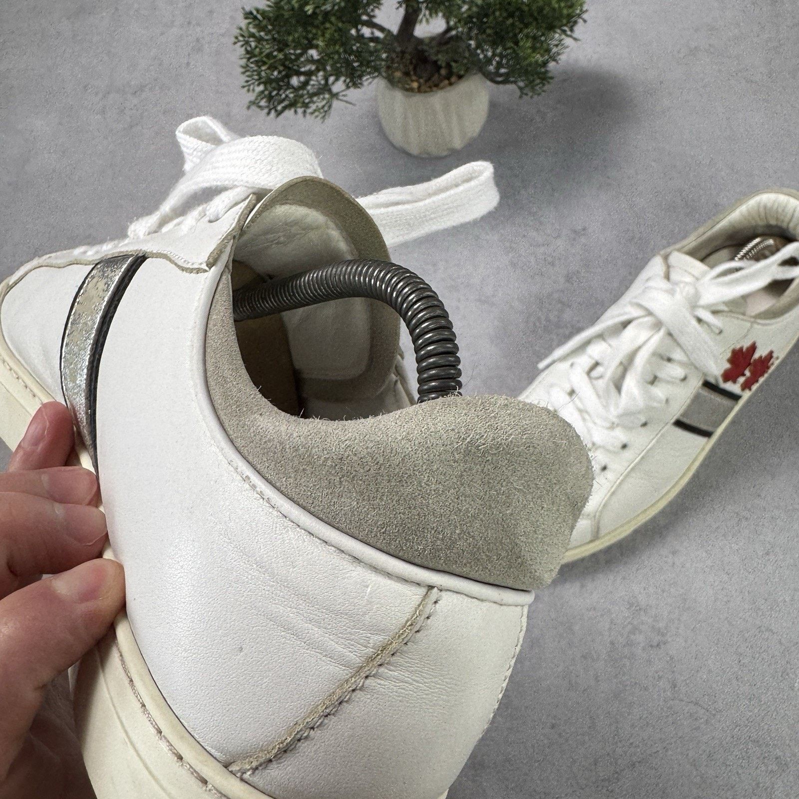 Dsquared2 Dsquared2 White Leather Low Top Sneakers Size 41 US 8 Men Size US 8 / EU 41 - 12 Thumbnail