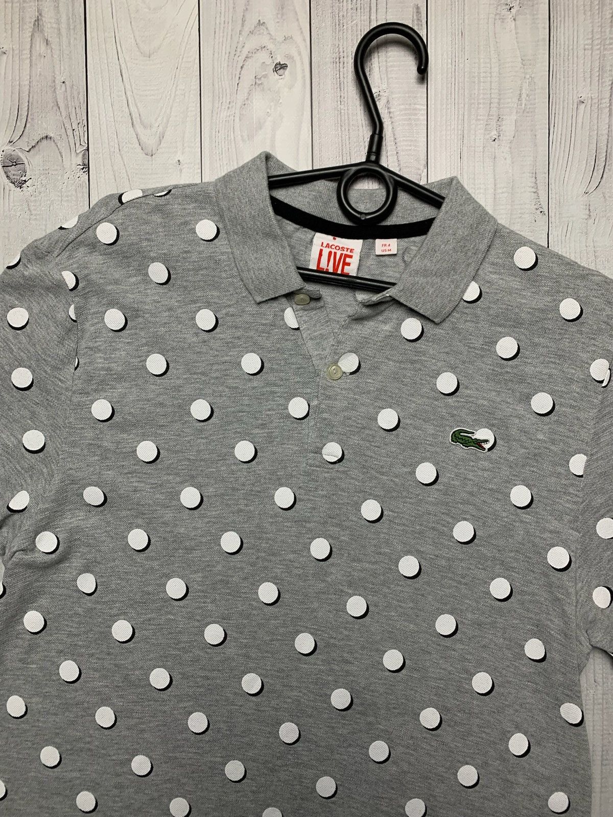 Lacoste × Vintage Vintage Lacoste polo grey rare size M Size US M / EU 48-50 / 2 - 2 Thumbnail