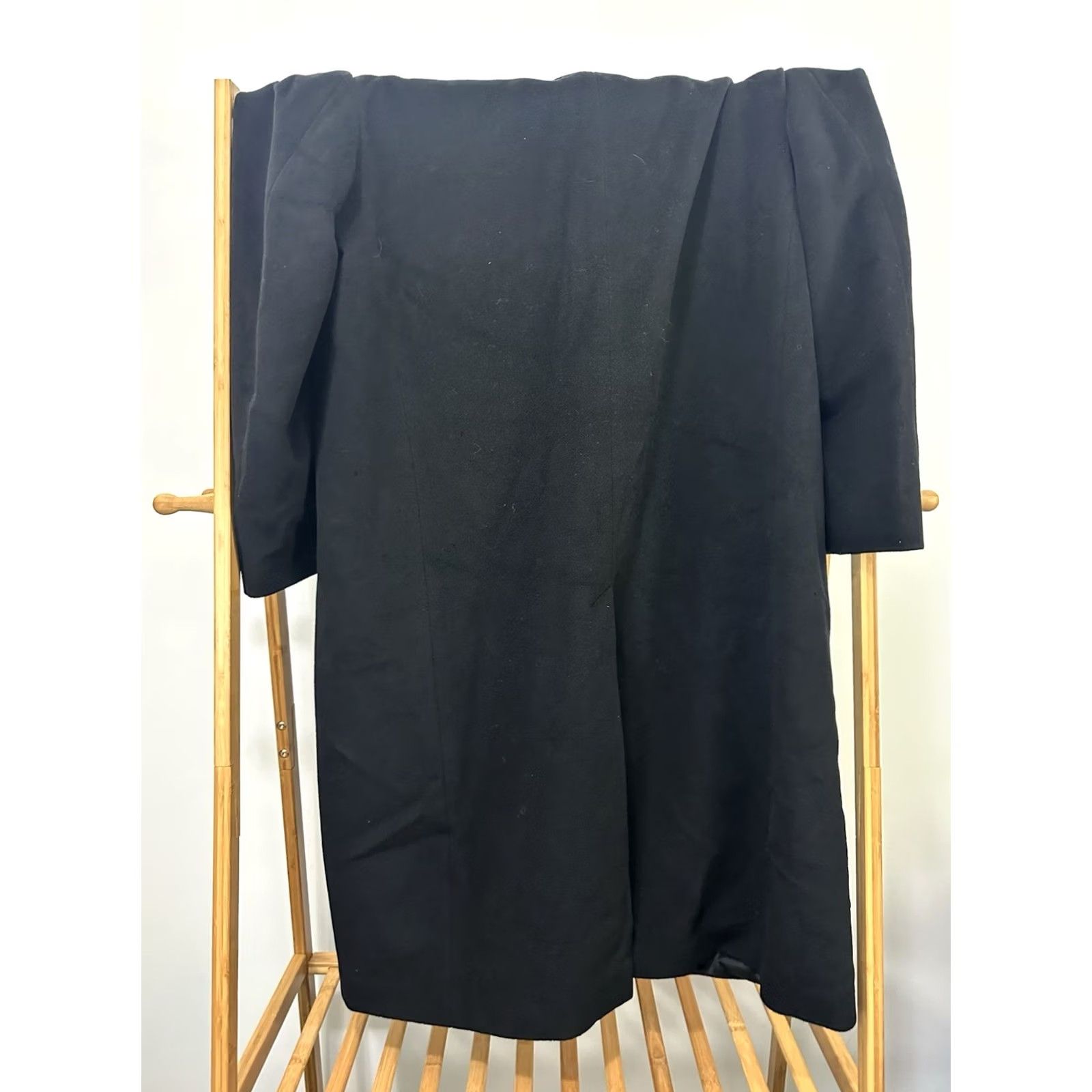 Ralph Lauren VINTAGE Ralph Lauren CHAPS Cashmere Wool Blend Long Black Overcoat Jacket Mens 46R Size US S / EU 44-46 / 1 - 7 Thumbnail