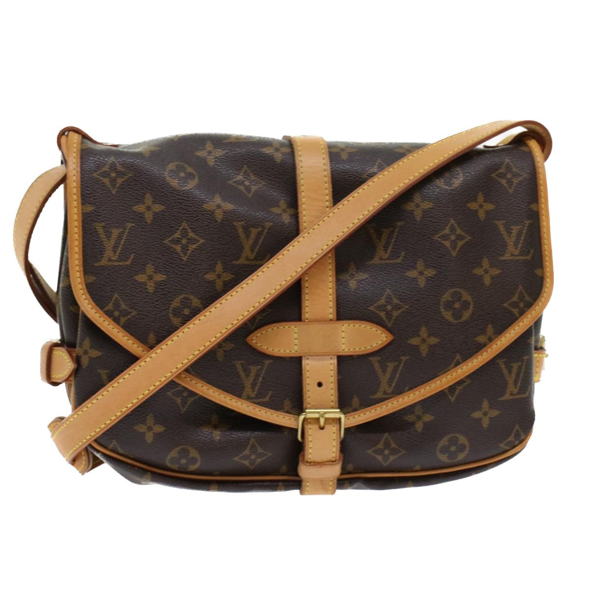 Louis Vuitton Monogram Saumur 30 Shoulder Bag M42256 LV Auth