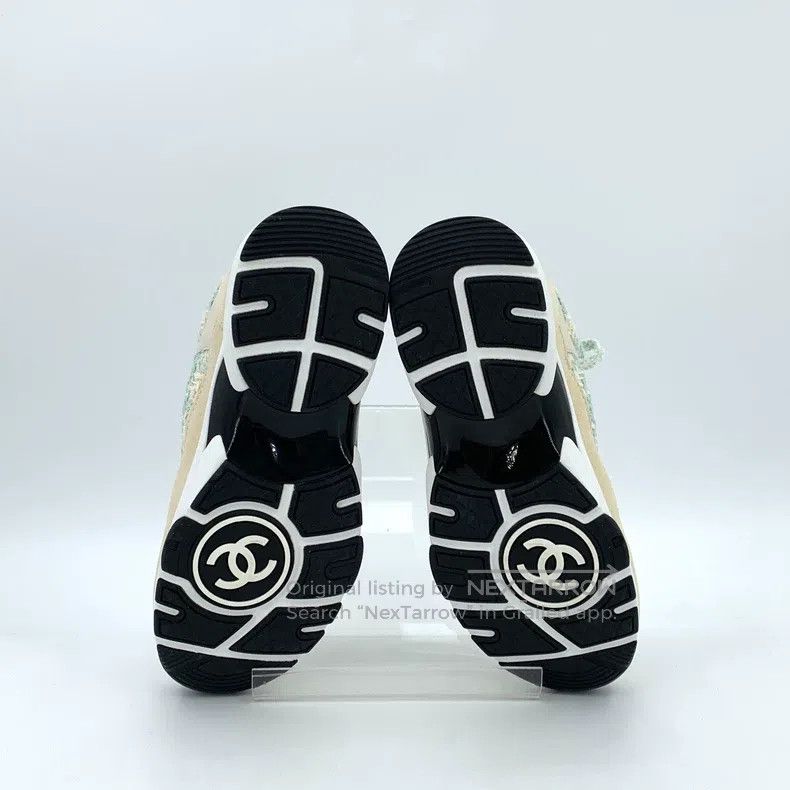 Chanel Chanel Colour block logo woven laces casual sneakers Size US 6 / IT 36 - 5 Thumbnail